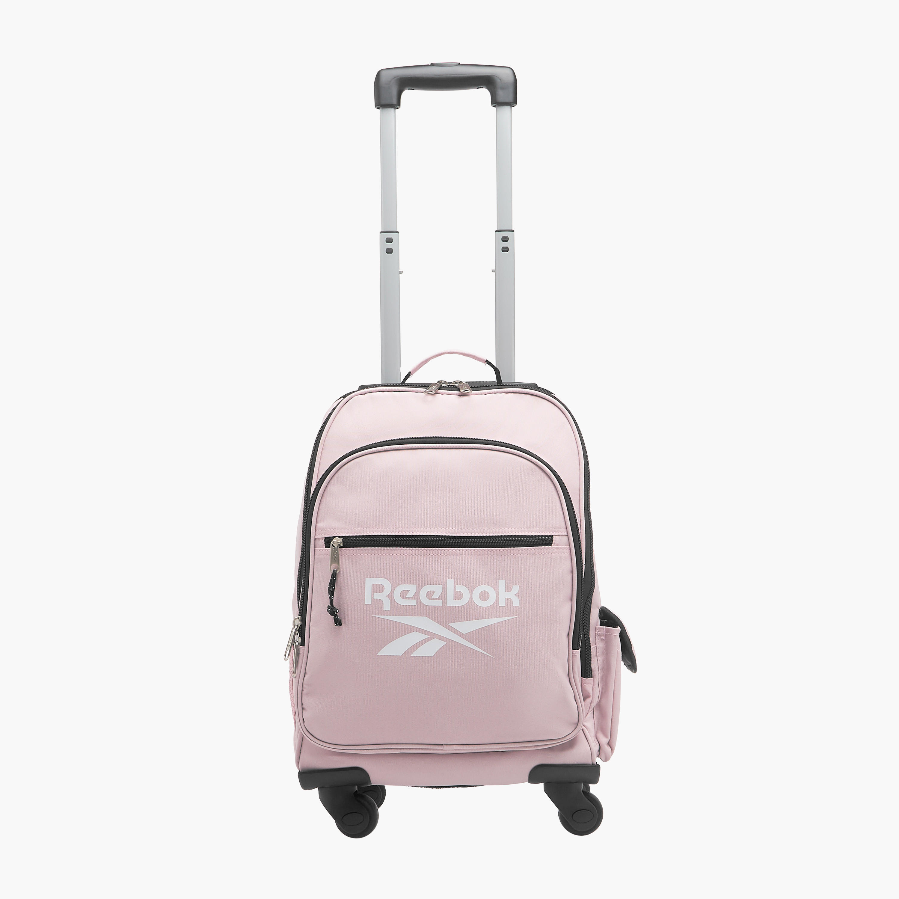 Reebok Logo Print Softcase Trolley Bag with Retractable Handle-school-bagsandbackpacks-trolleybags-image-2