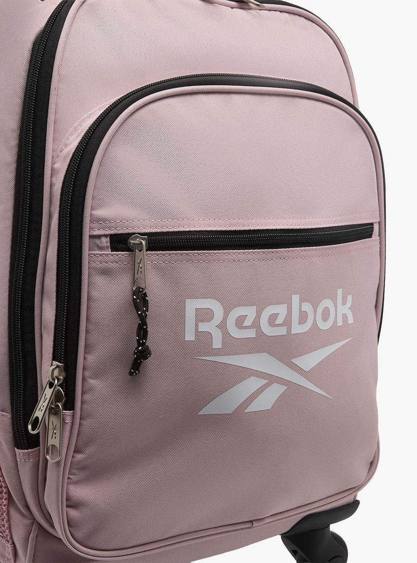 Reebok Logo Print Softcase Trolley Bag with Retractable Handle-school-bagsandbackpacks-trolleybags-image-8