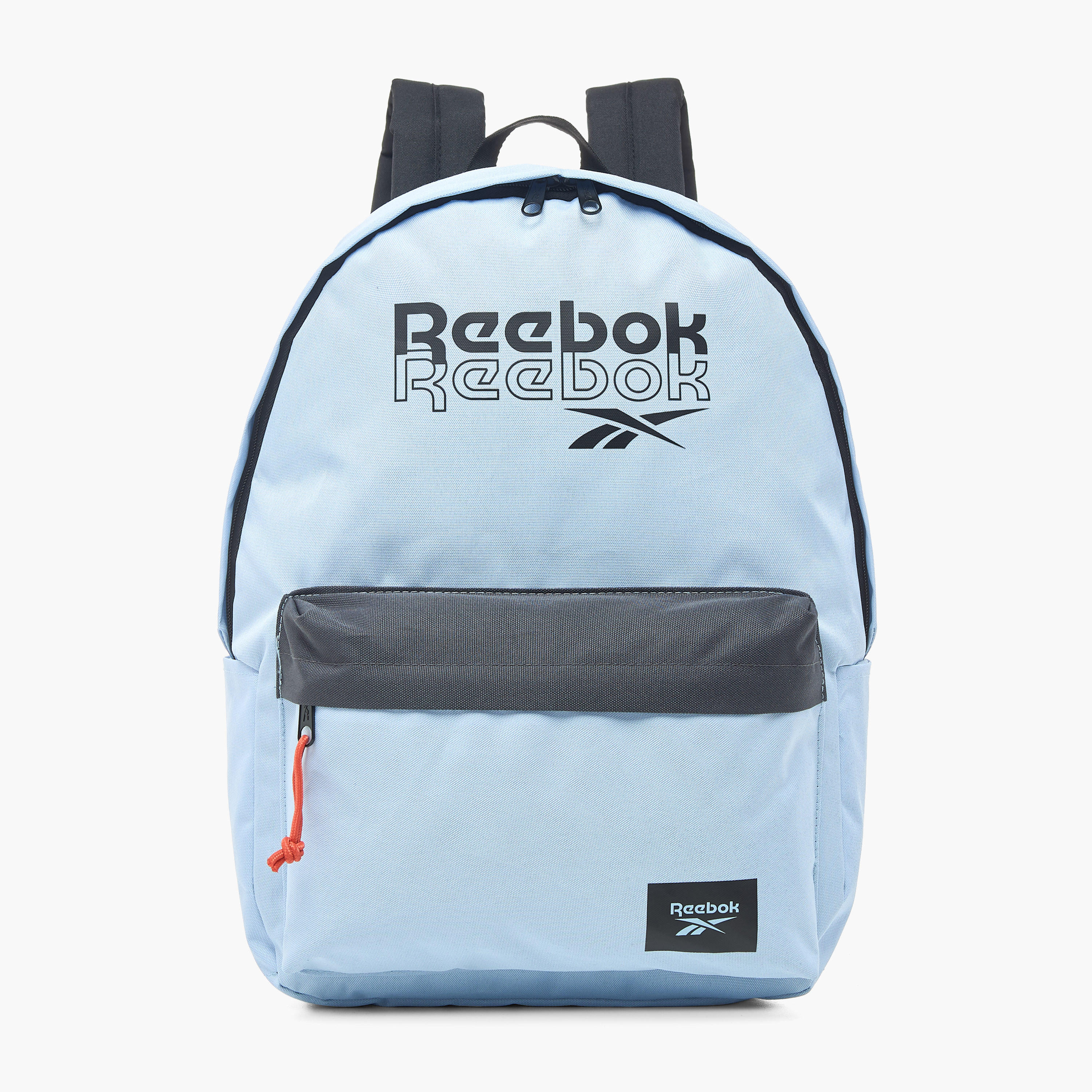 Reebok Logo Print 17-inch Backpack with Adjustable Straps and Zip Closure - 31x45x17.5 cms-school-bagsandbackpacks-backpacks-image-1