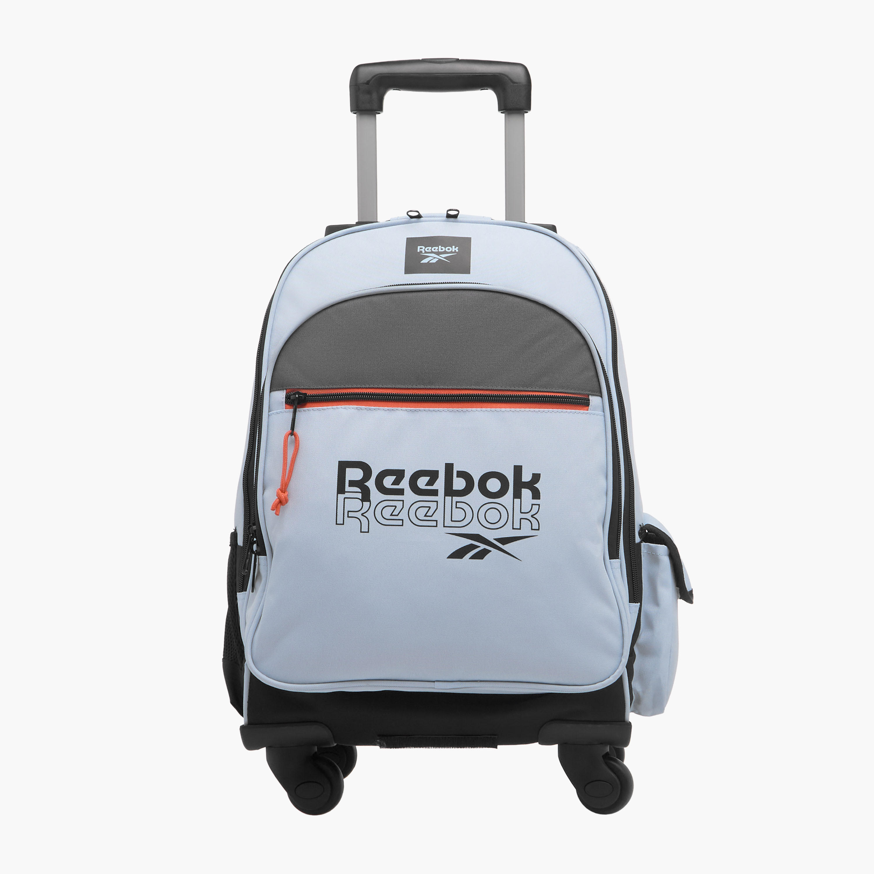 Reebok Logo Print 17-inch Trolley Backpack with Retractable Handle and Zip Closure - 33x44x21 cms-school-bagsandbackpacks-trolleybags-image-1