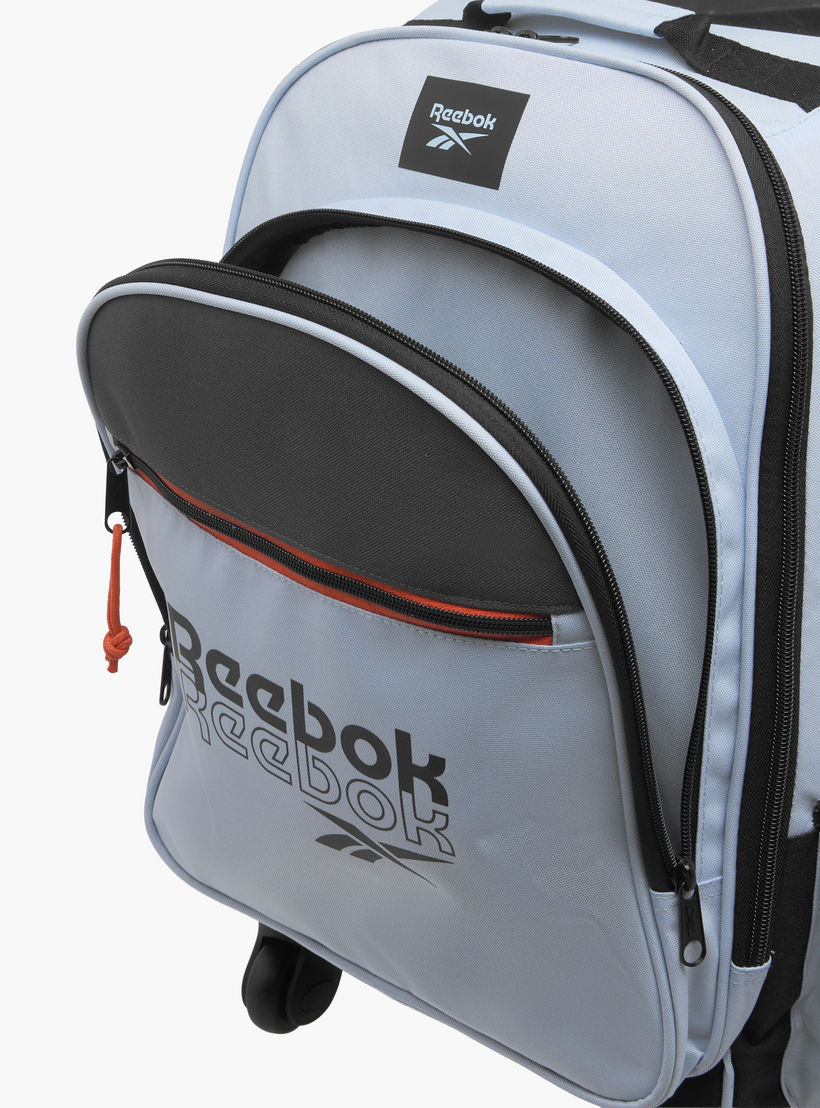 Reebok Logo Print 17-inch Trolley Backpack with Retractable Handle and Zip Closure - 33x44x21 cms-school-bagsandbackpacks-trolleybags-image-11