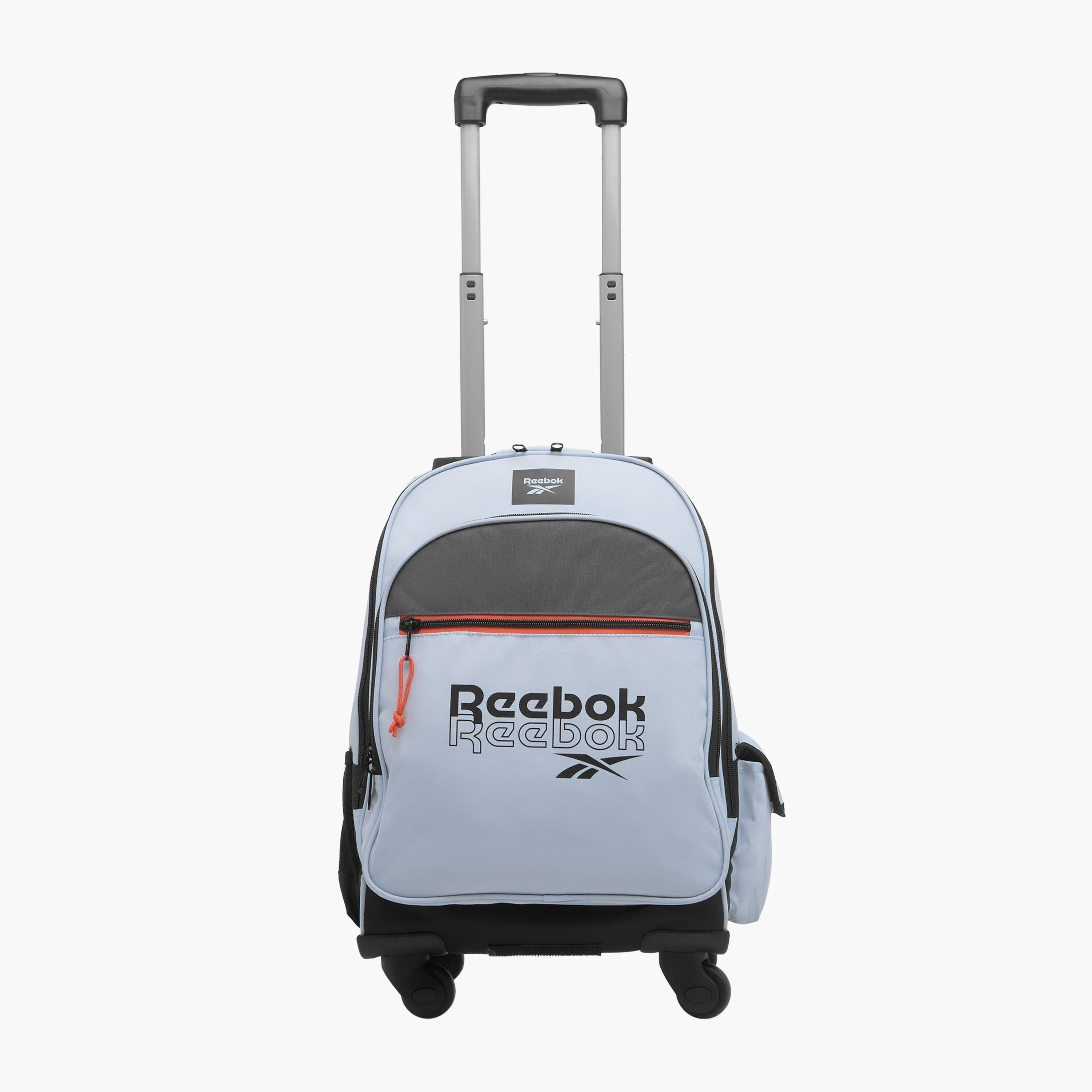 Reebok Logo Print 17-inch Trolley Backpack with Retractable Handle and Zip Closure - 33x44x21 cms-school-bagsandbackpacks-trolleybags-image-2