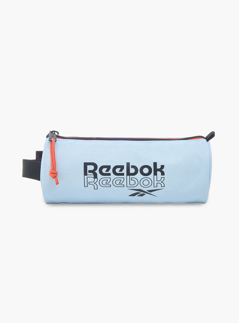 Reebok Logo Print Pencil Pouch with Zip Closure-school-stationery-pencilcases-image-1
