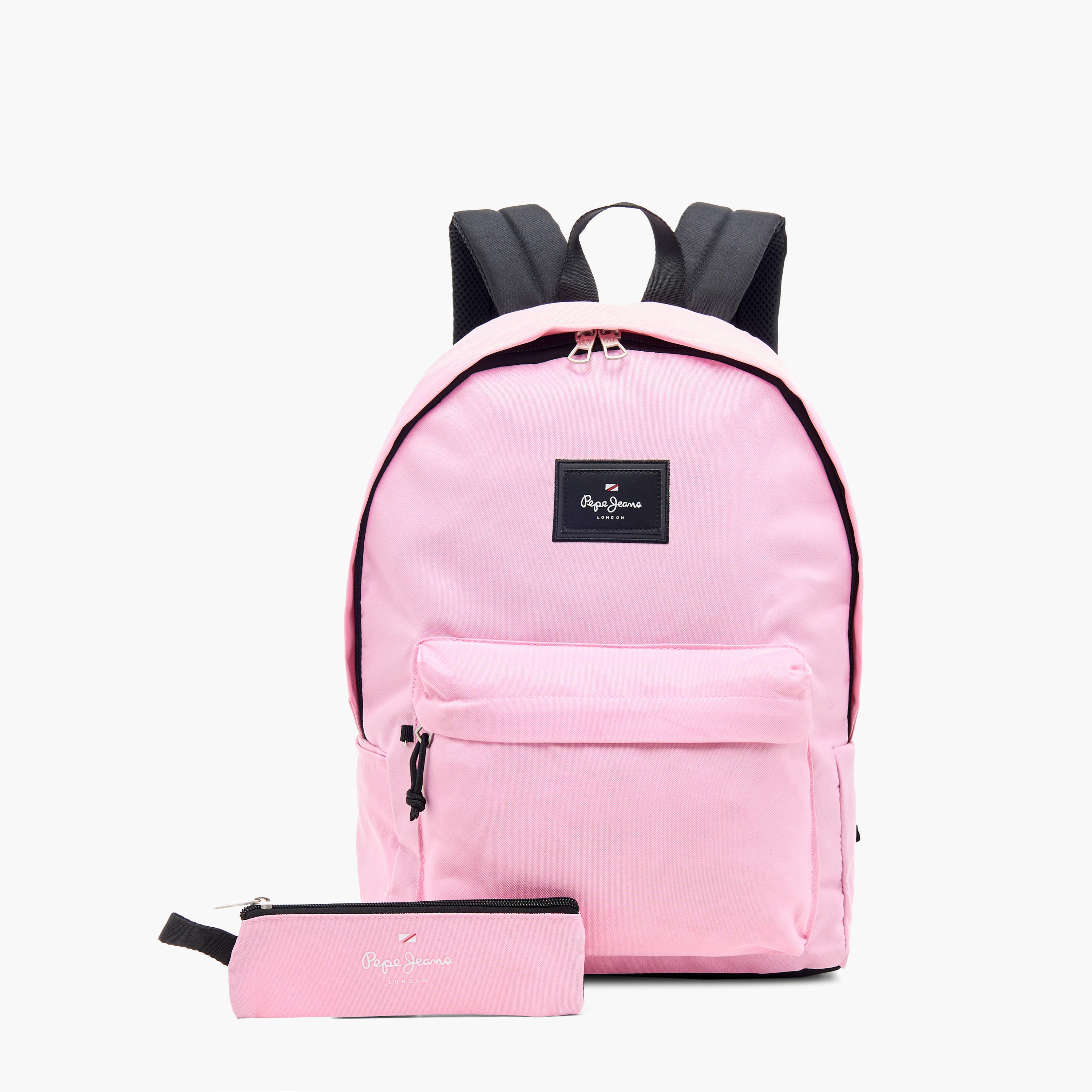 Pepe Jeans Aris 18-inch Solid Backpack with Adjustable Straps and Zip Closure - 32x45x15 cms-school-bagsandbackpacks-backpacks-image-1