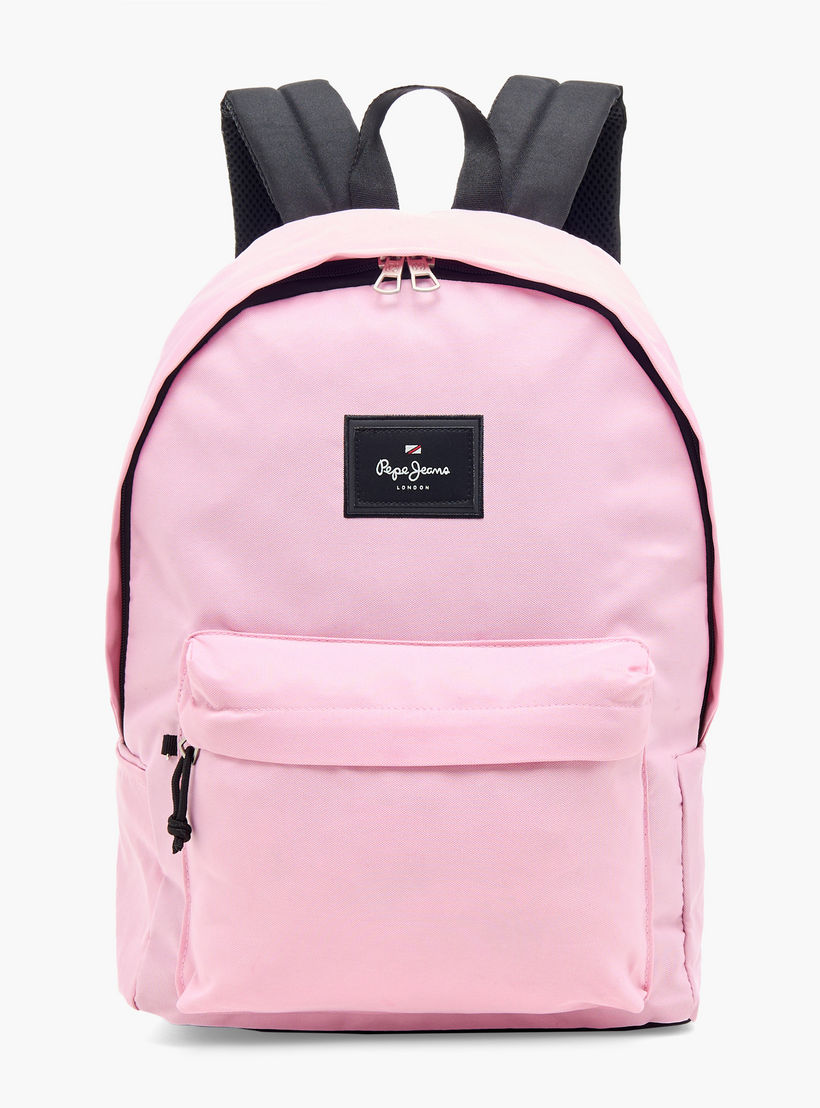 Pepe Jeans Aris 18-inch Solid Backpack with Adjustable Straps and Zip Closure - 32x45x15 cms-school-bagsandbackpacks-backpacks-image-2