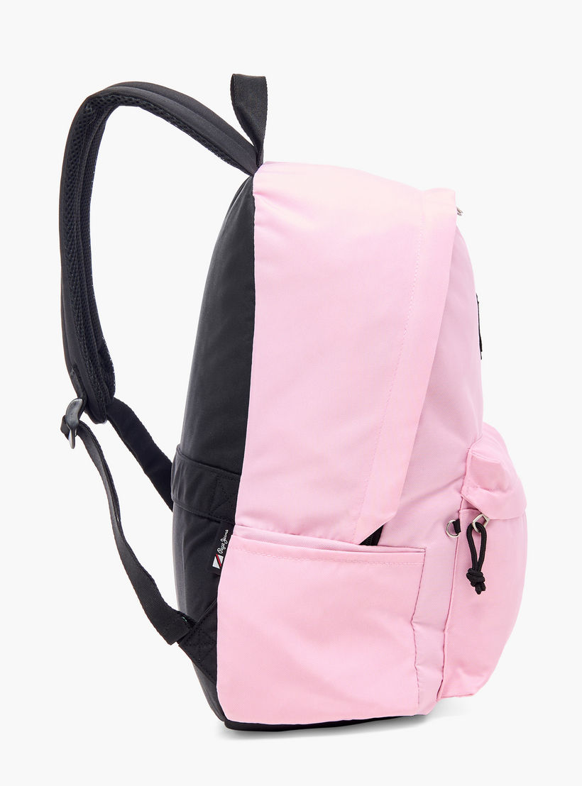 Pepe Jeans Aris 18-inch Solid Backpack with Adjustable Straps and Zip Closure - 32x45x15 cms-school-bagsandbackpacks-backpacks-image-4