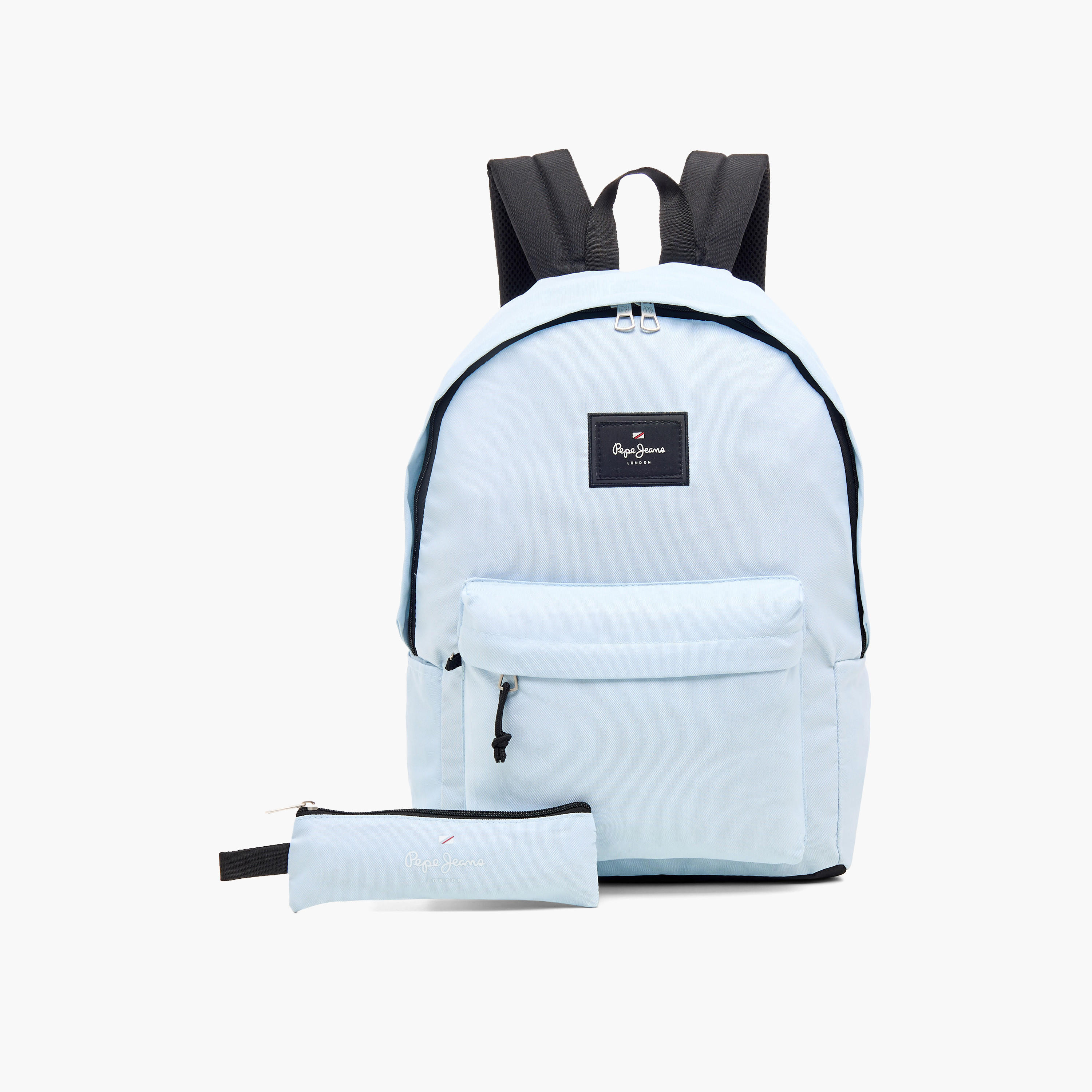 Pepe Jeans Aris 18-inch Solid Backpack with Adjustable Straps and Zip Closure - 32x45x15 cms-school-bagsandbackpacks-backpacks-image-1