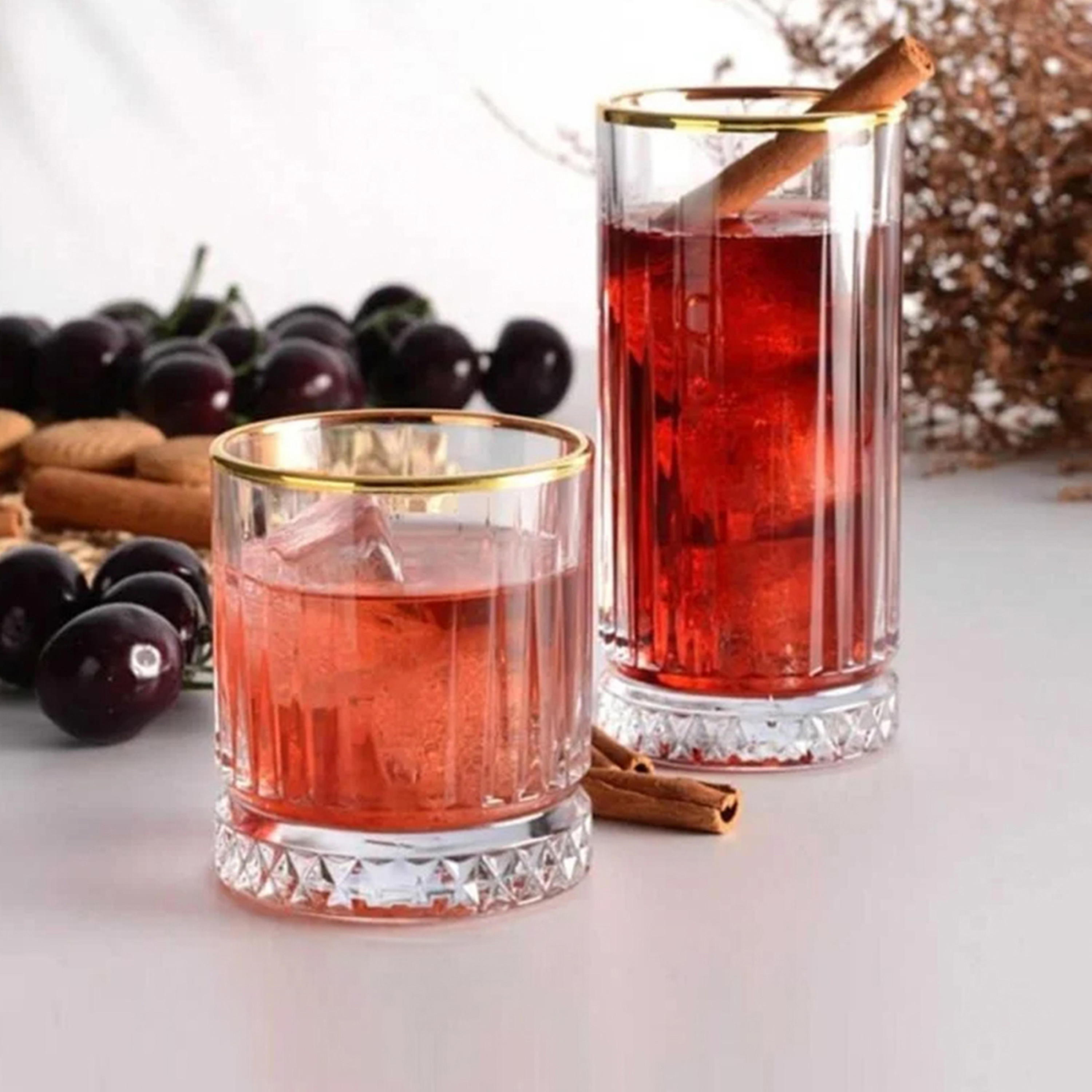 Pasabahce Textured 4-Piece Juice Glass Set - 365 ml-household-dining-glassware-drinkingglasses-image-1