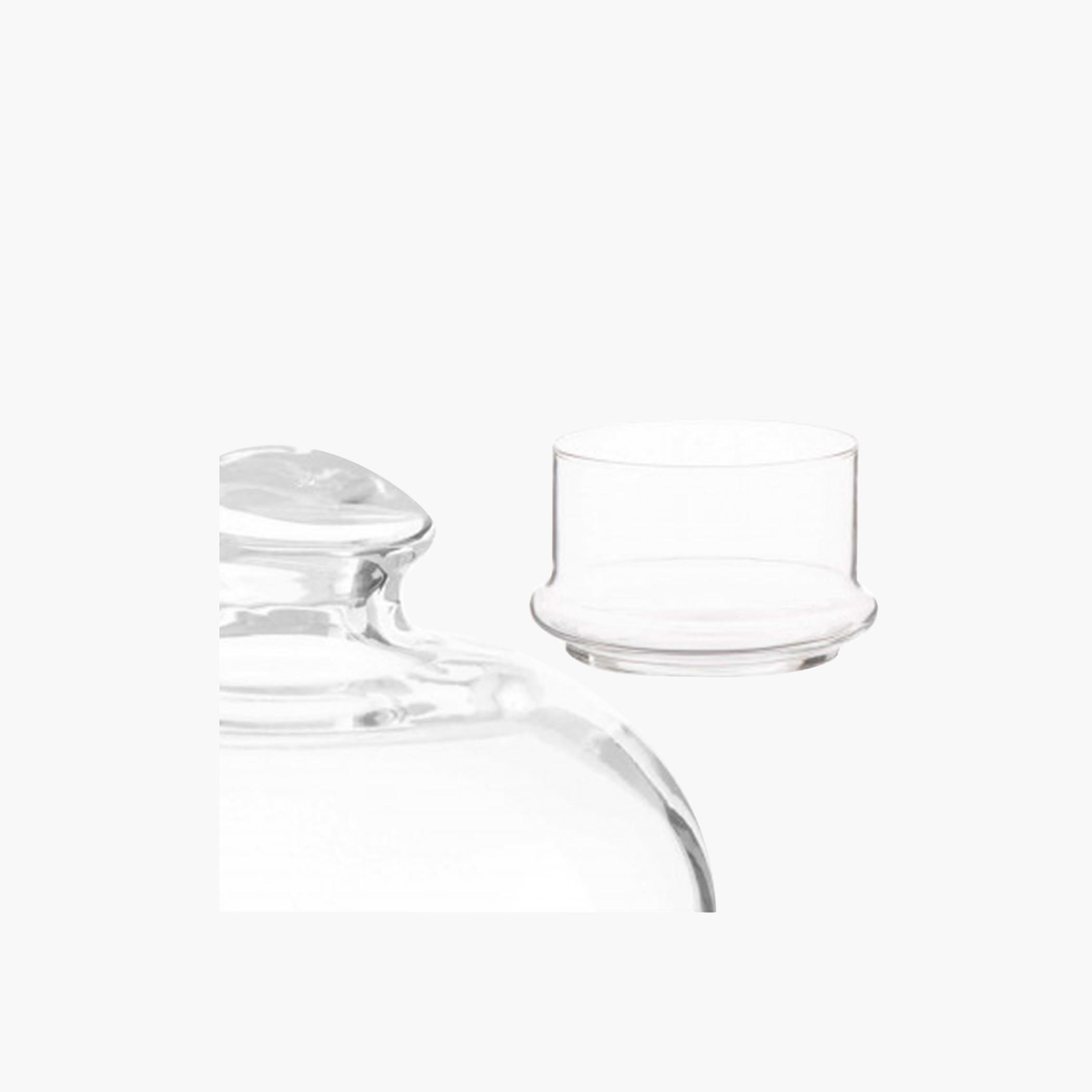 حامل كيك زجاج 3 طوابق مع قبة من باشابتشي - 26 سم-household-dining-serveware-cakestands-image-6