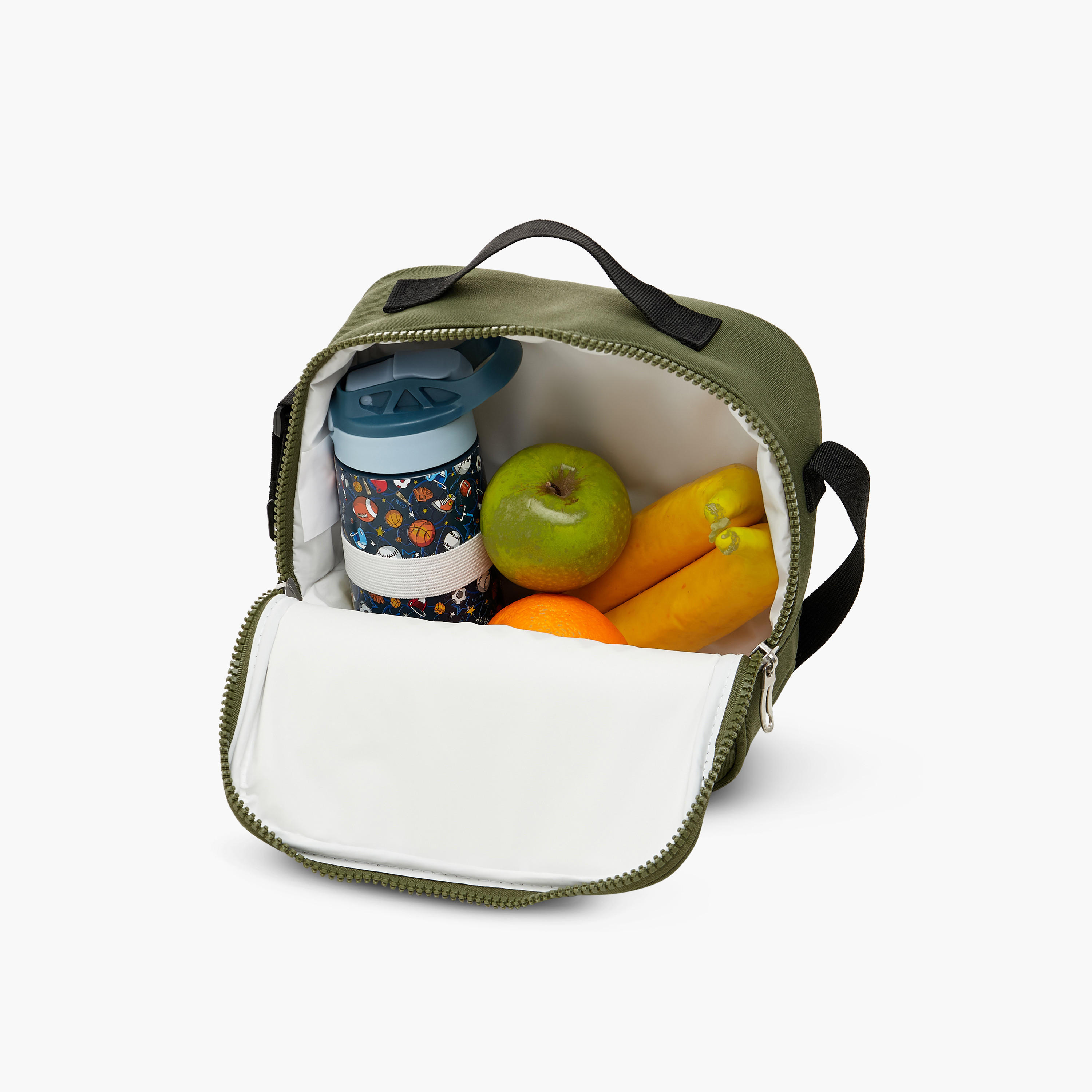 US POLO ASSN. Solid Lunch Bag with Adjustable Strap and Zip Closure-school-lunchessentials-lunchbags-image-6