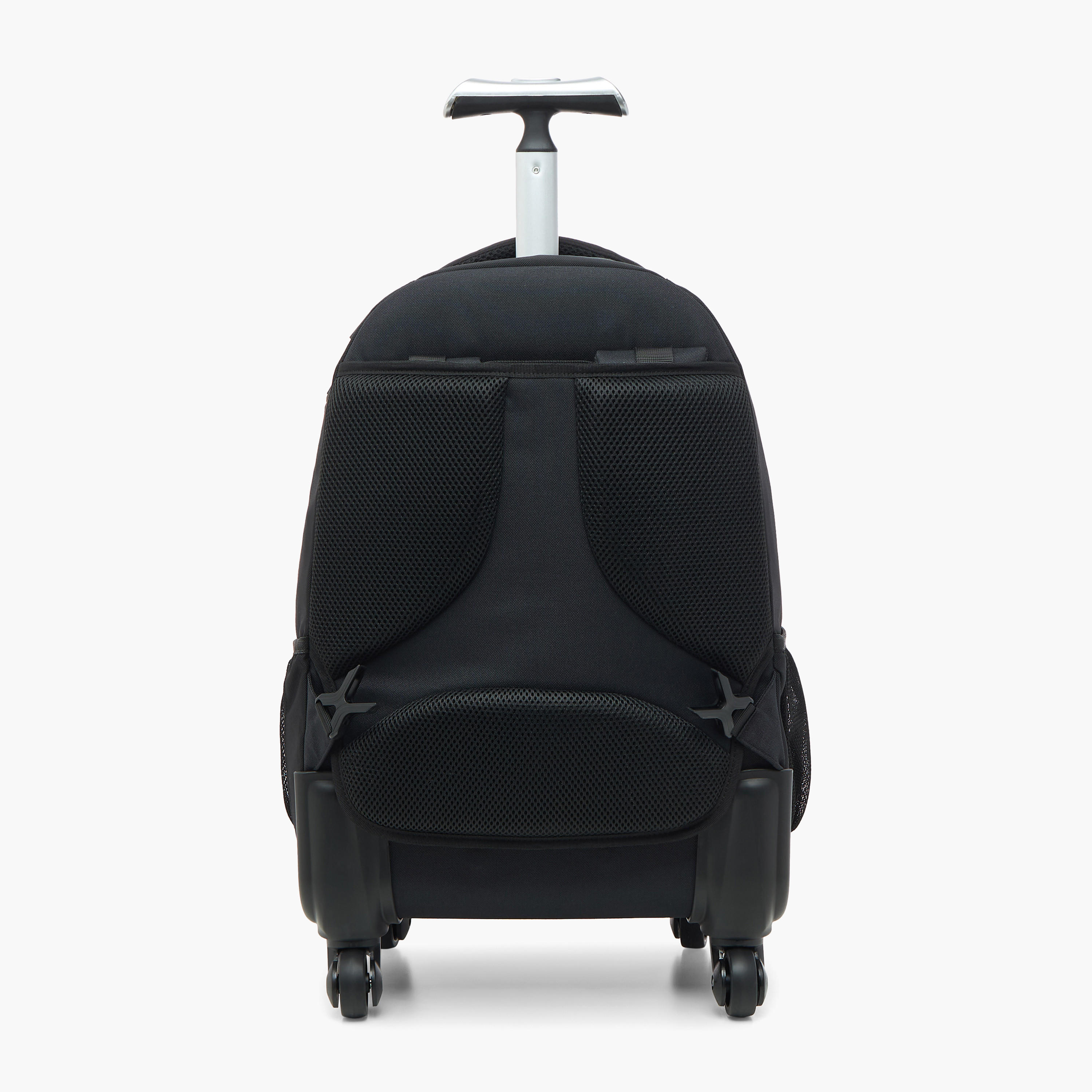 Kappa Logo Print Trolley Backpack with Retractable Handle - 48x34x23 cm-school-bagsandbackpacks-trolleybags-image-9