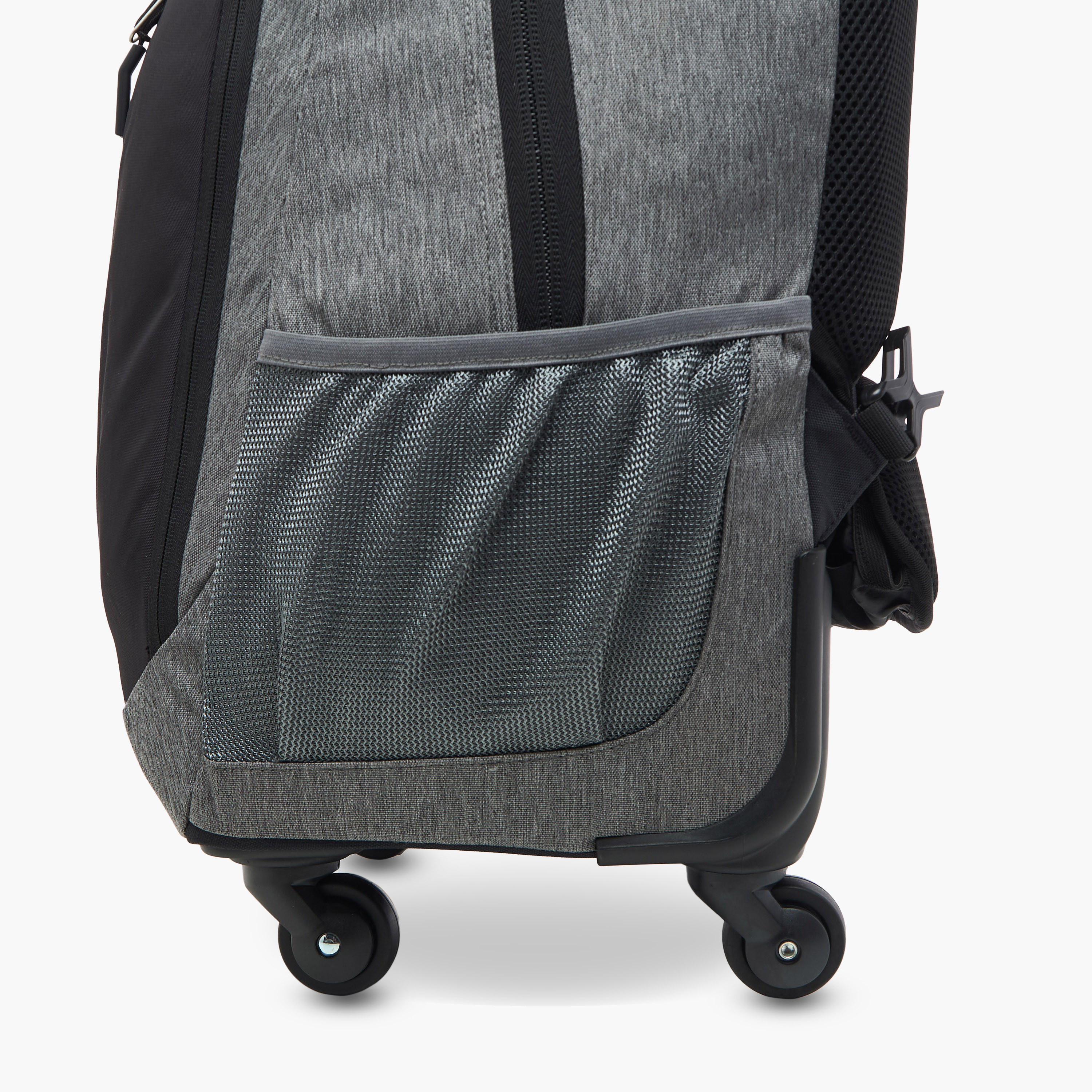 Kappa Logo Print Trolley Backpack with Retractable Handle - 48x34x23 cm-school-bagsandbackpacks-trolleybags-image-13