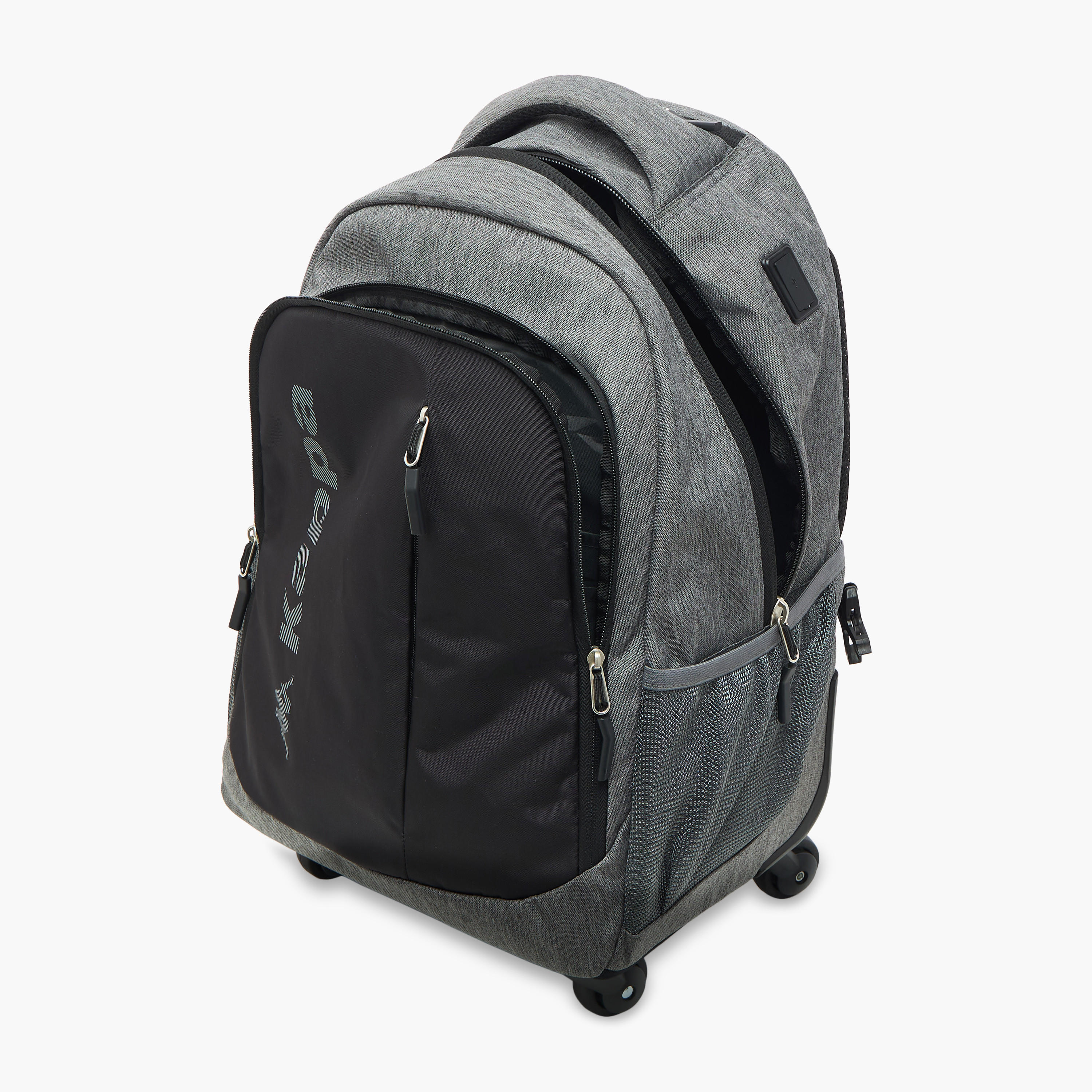 شنطة ظهر ترولي بمقبض قابل للسحب وطبعات شعار من كابا - 48x34x23 سم-school-bagsandbackpacks-trolleybags-image-15