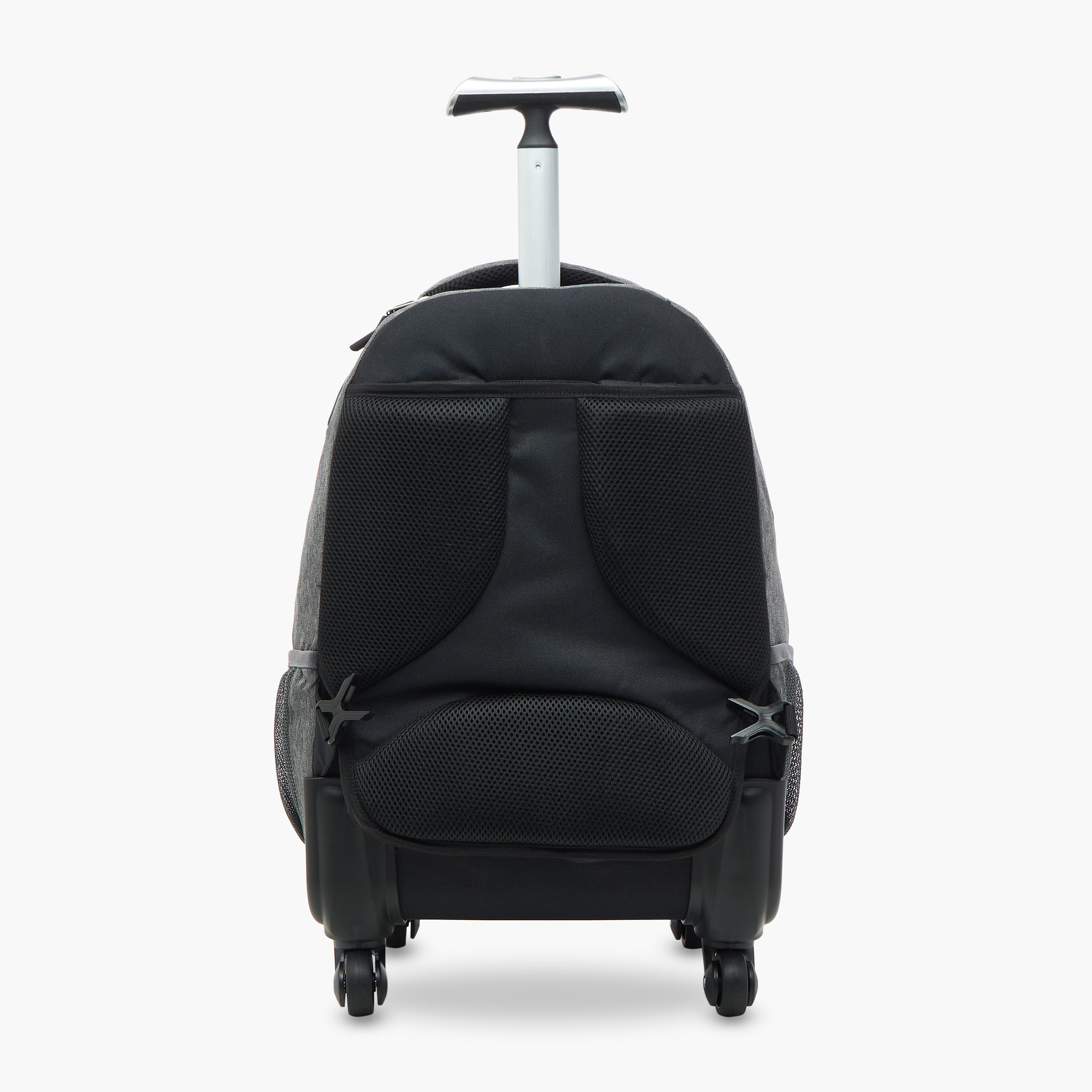 Kappa Logo Print Trolley Backpack with Retractable Handle - 48x34x23 cm-school-bagsandbackpacks-trolleybags-image-7