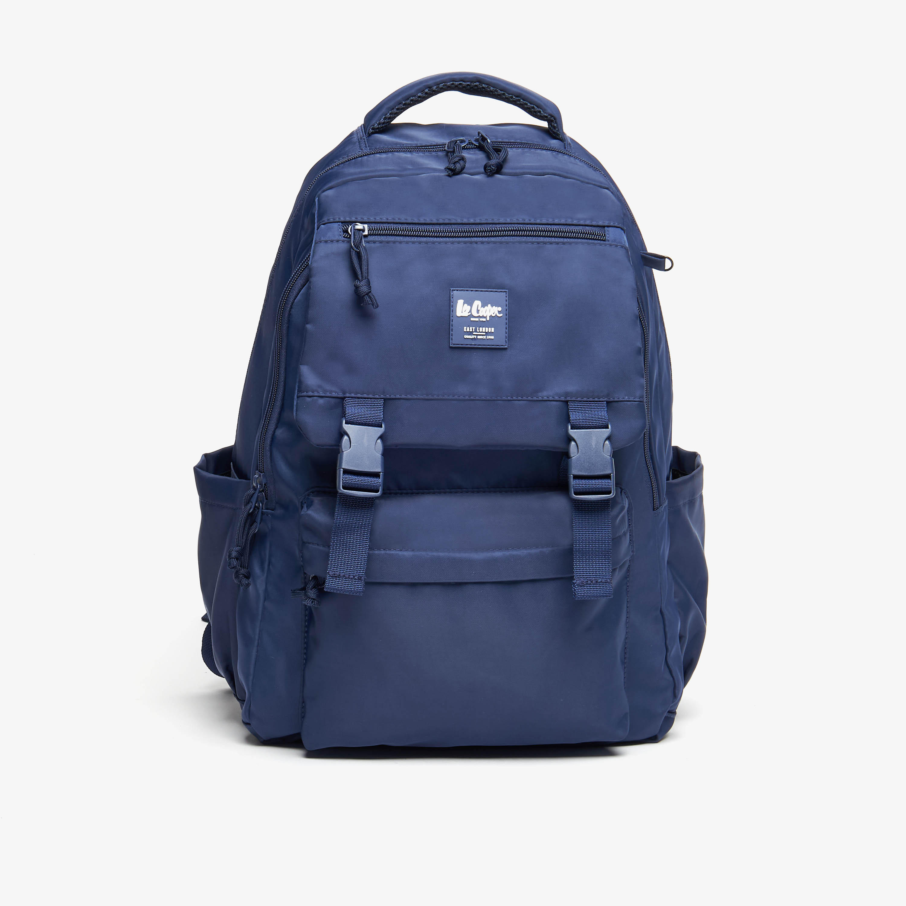 Lee Cooper Logo Applique Backpack with Adjustable Straps and Pencil Pouch - 46x32x20 cm-cpkids-backtoschool-schoolbagsandbackpacks-backpacks-image-2