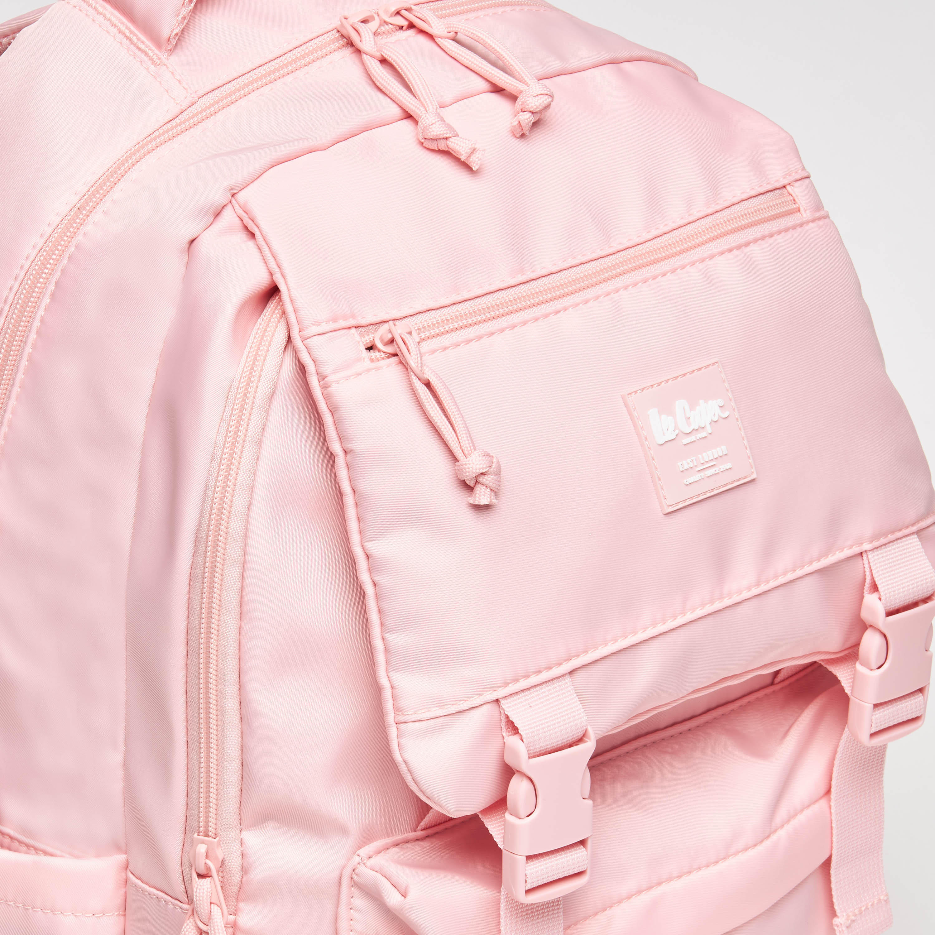 Lee Cooper Logo Applique Backpack with Adjustable Straps and Pencil Pouch - 46x32x20 cm-cpkids-backtoschool-schoolbagsandbackpacks-backpacks-image-11