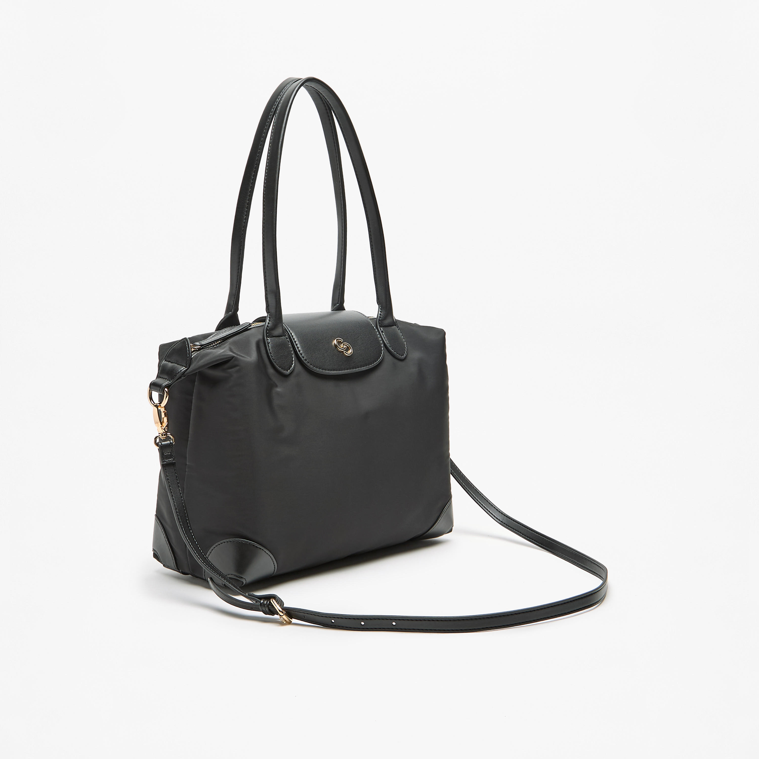 شنطة توتي سادة بحزام قابل للفصل وطية إغلاق من سيليست-women-bagsandwallets-handbags-image-2