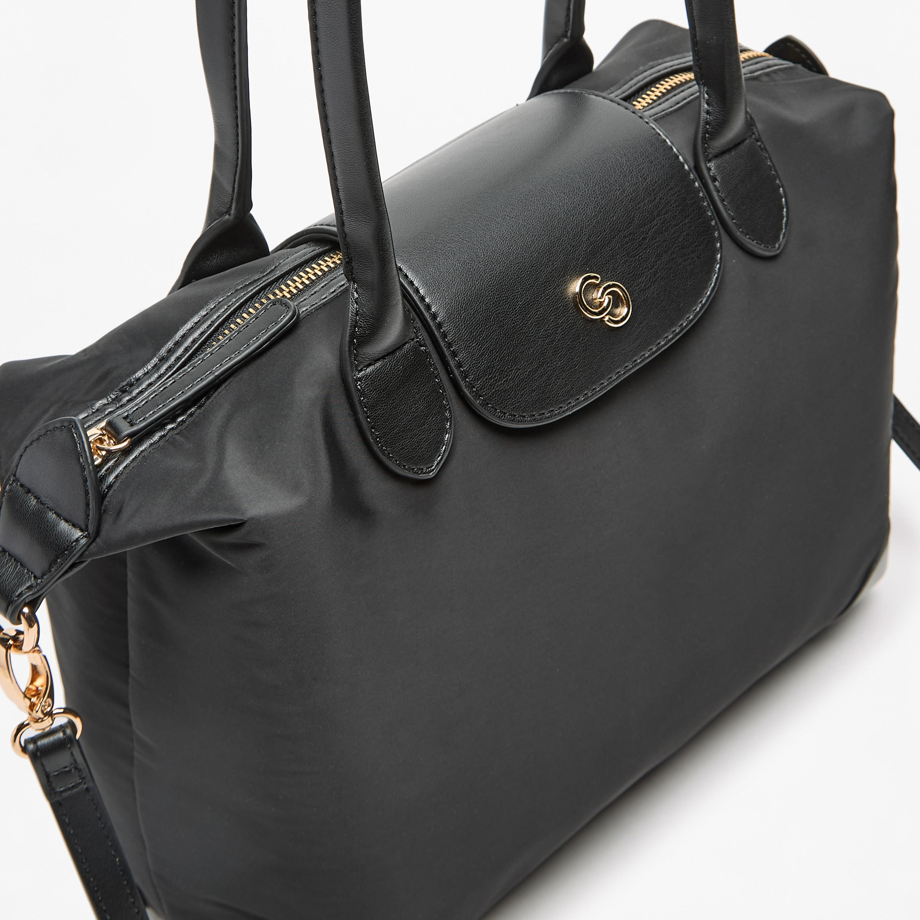 شنطة توتي سادة بحزام قابل للفصل وطية إغلاق من سيليست-women-bagsandwallets-handbags-image-3
