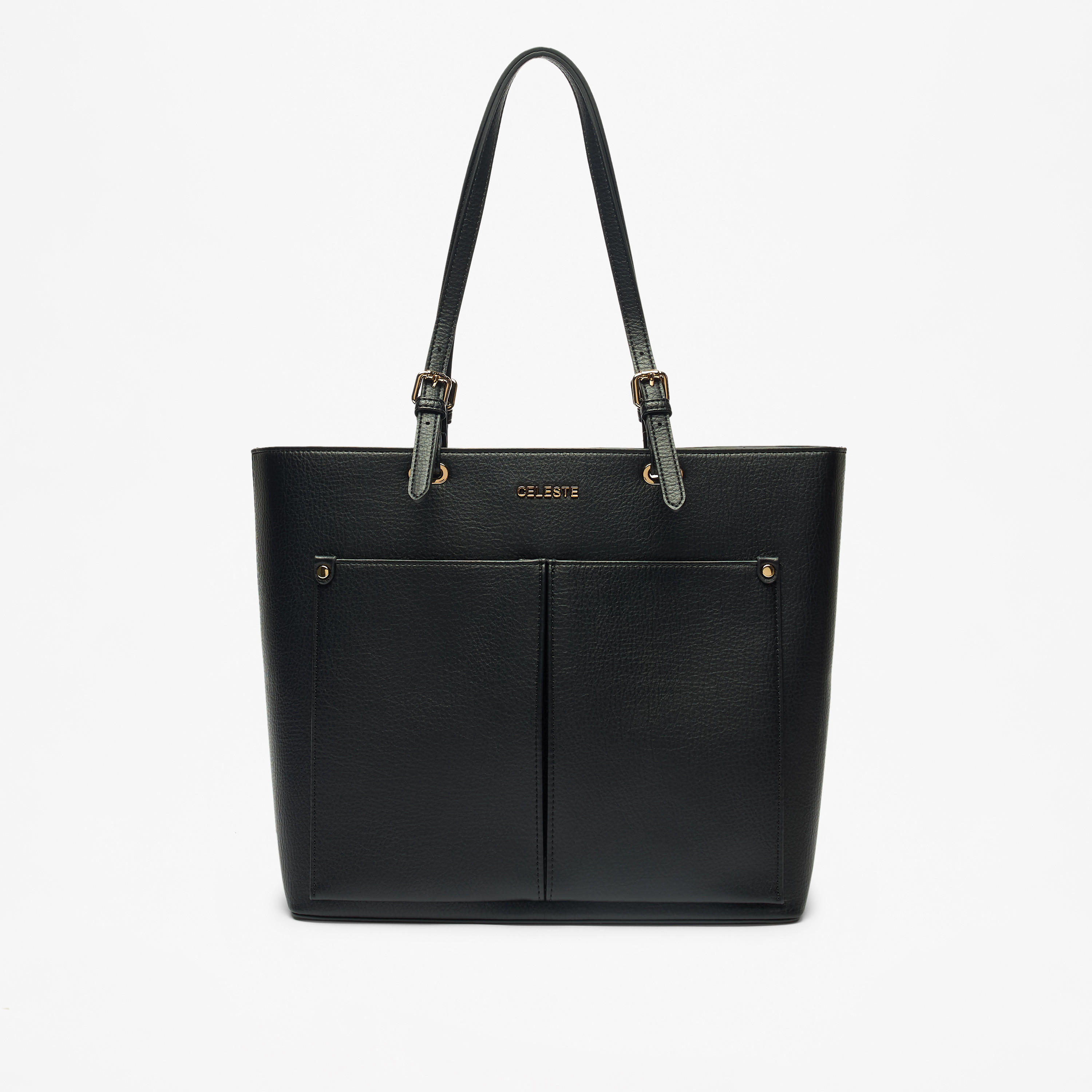 شنطة توتي سادة بسحاب إغلاق ومقابض مزدوجة من سيليست-women-bagsandwallets-handbags-image-5