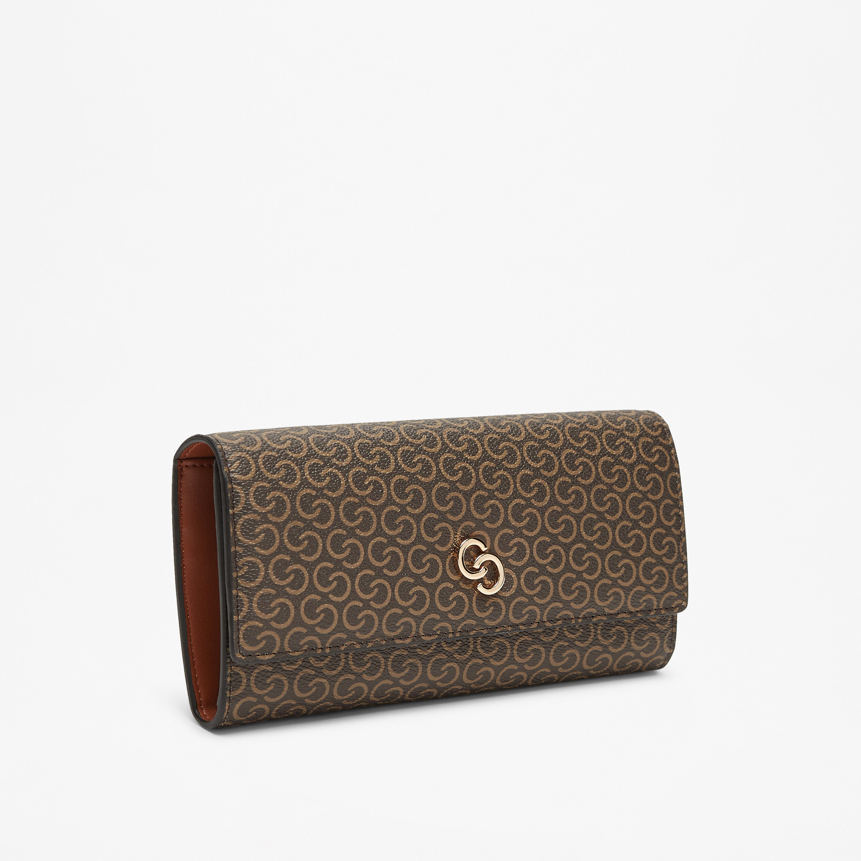 Celeste All-Over Monogram Print Wallet with Button Closure-women-bagsandwallets-wallets-image-2