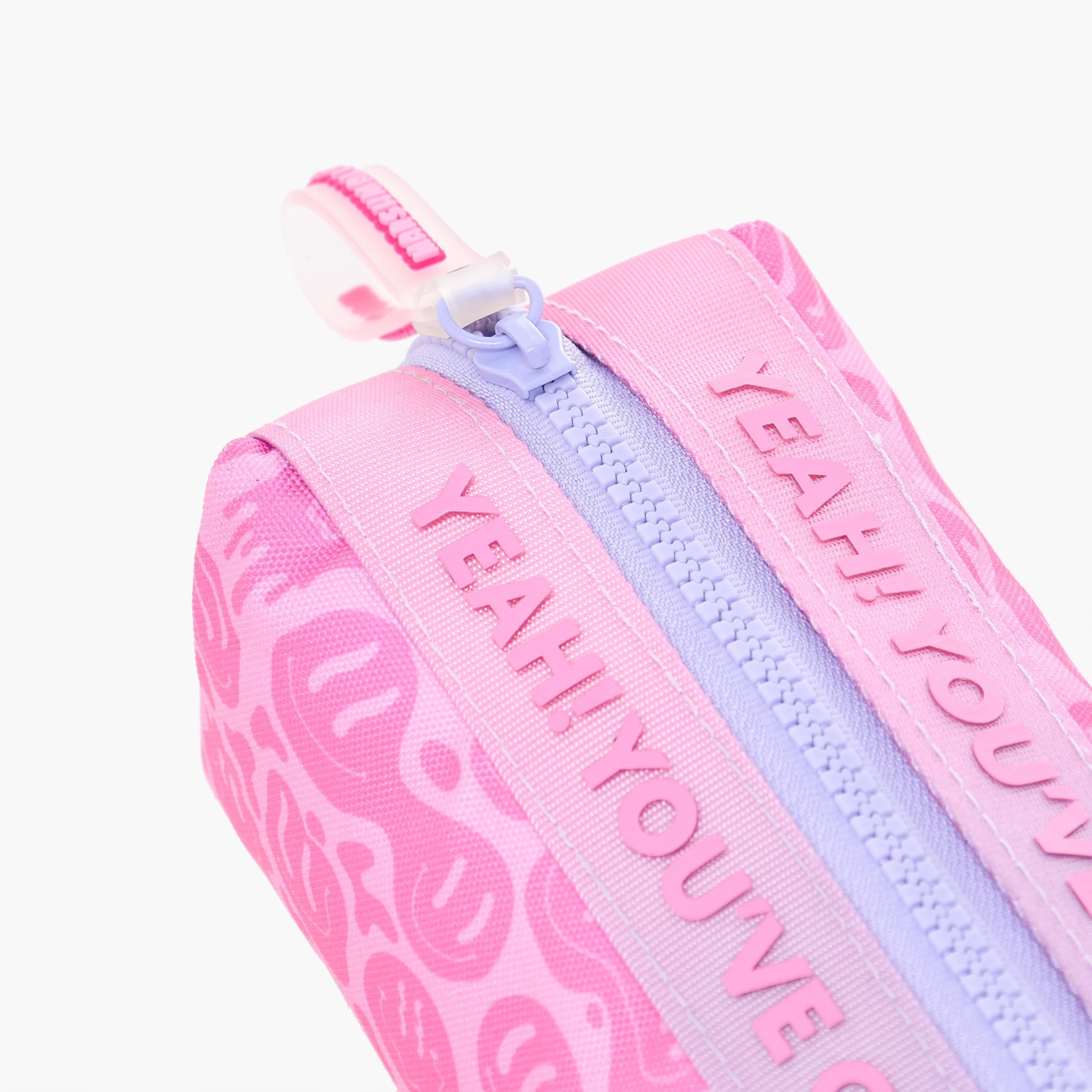 MARSHMALLOW Printed Backpack with Adjustable Straps and Zip Closure-school-stationery-pencilcases-image-5