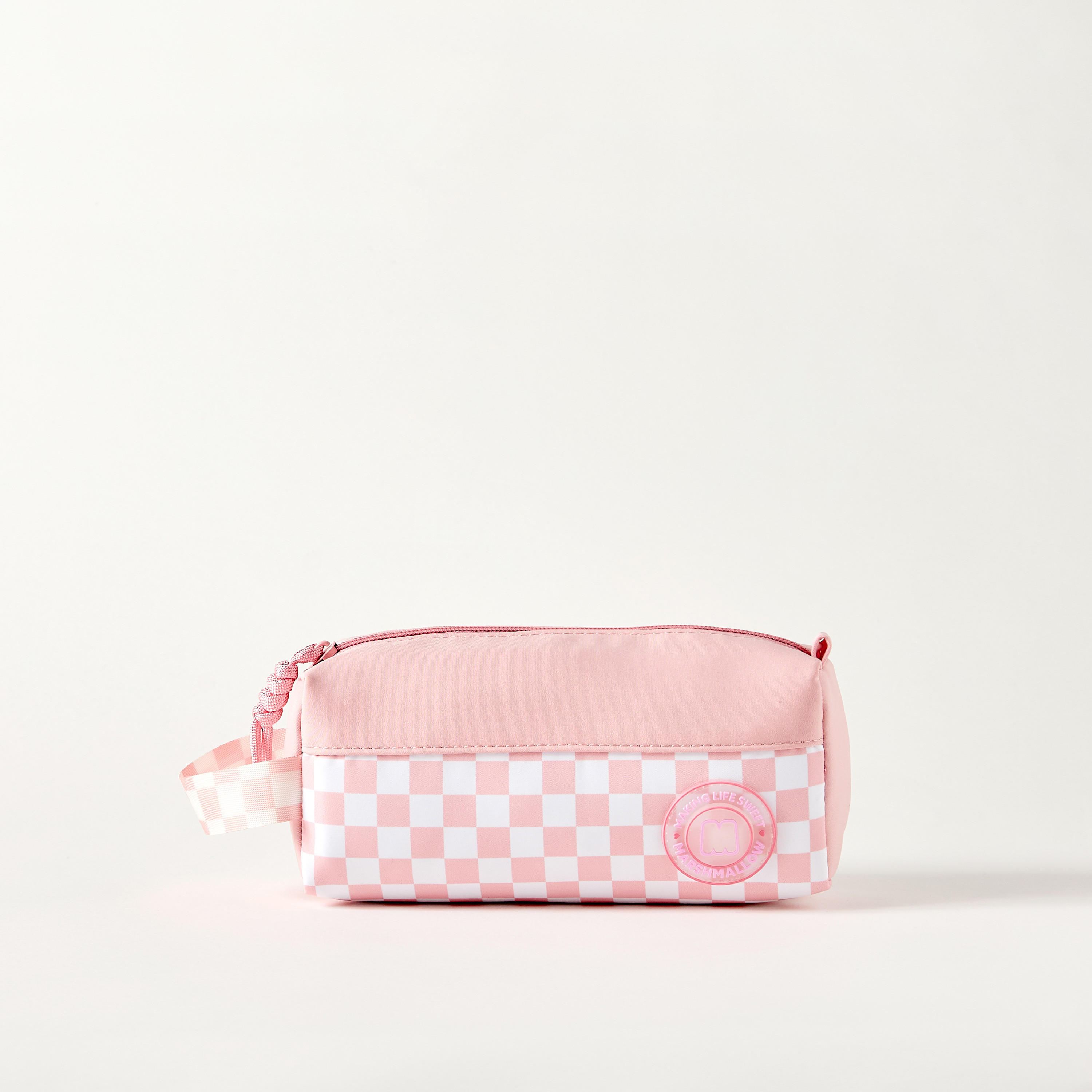 MARSHMALLOW Panelled Pencil Case with Zip Closure-school-stationery-pencilcases-image-1