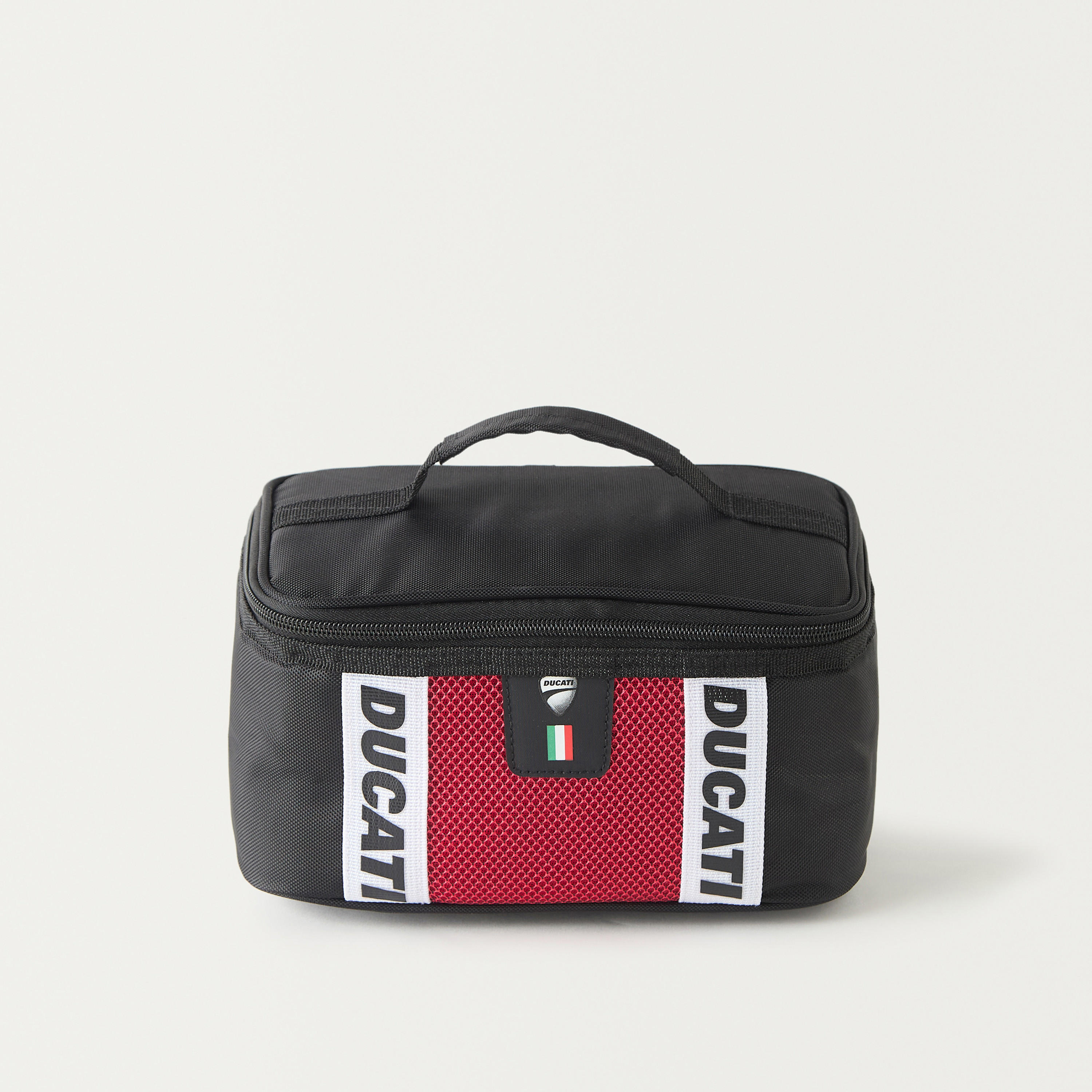 Ducati Logo Detail Lunch Bag with Zip Closure and Grab Handle-school-lunchessentials-lunchbags-image-1