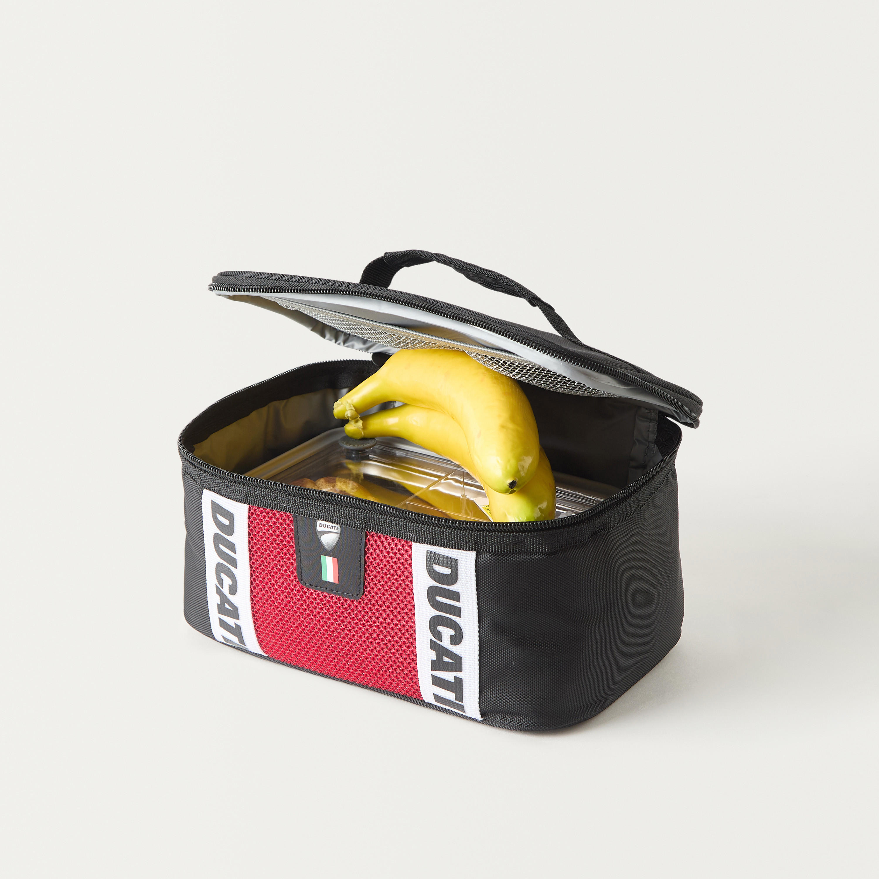 Ducati Logo Detail Lunch Bag with Zip Closure and Grab Handle-school-lunchessentials-lunchbags-image-6