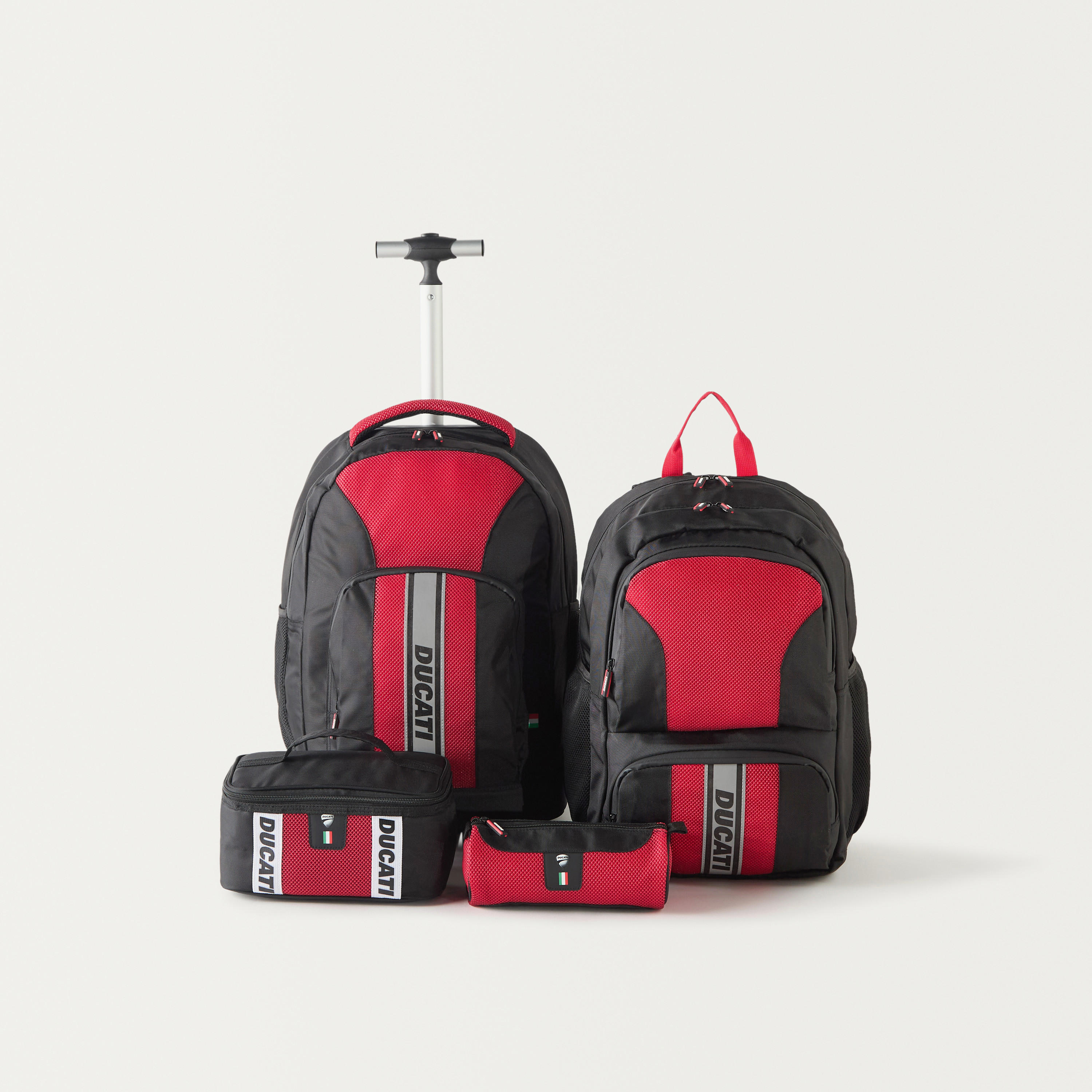 Ducati Logo Detail Lunch Bag with Zip Closure and Grab Handle-school-lunchessentials-lunchbags-image-7