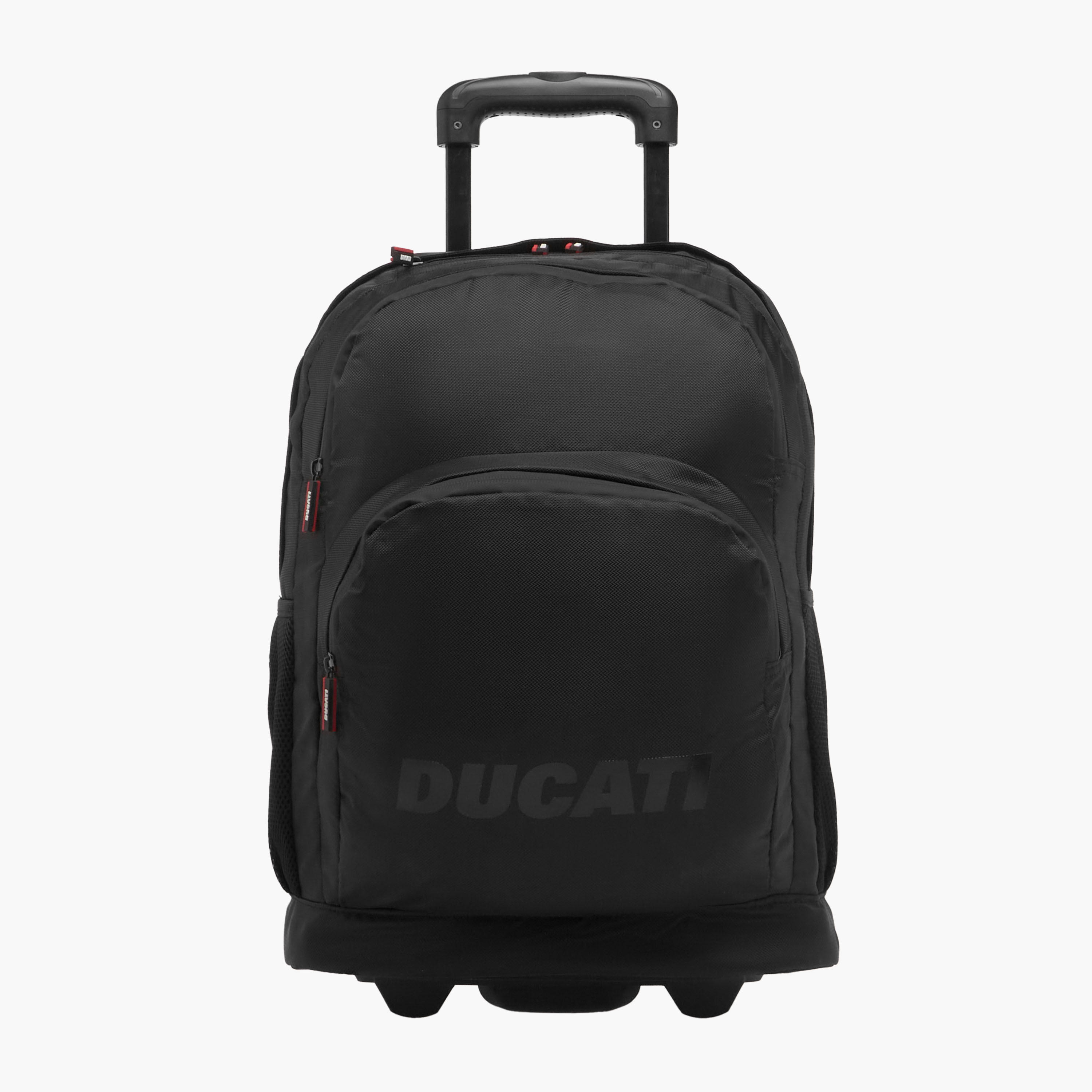 Ducati Logo Detail 18-inch Trolley Backpack with Retractable Handle - 34x19x46 cms-school-bagsandbackpacks-trolleybags-image-1