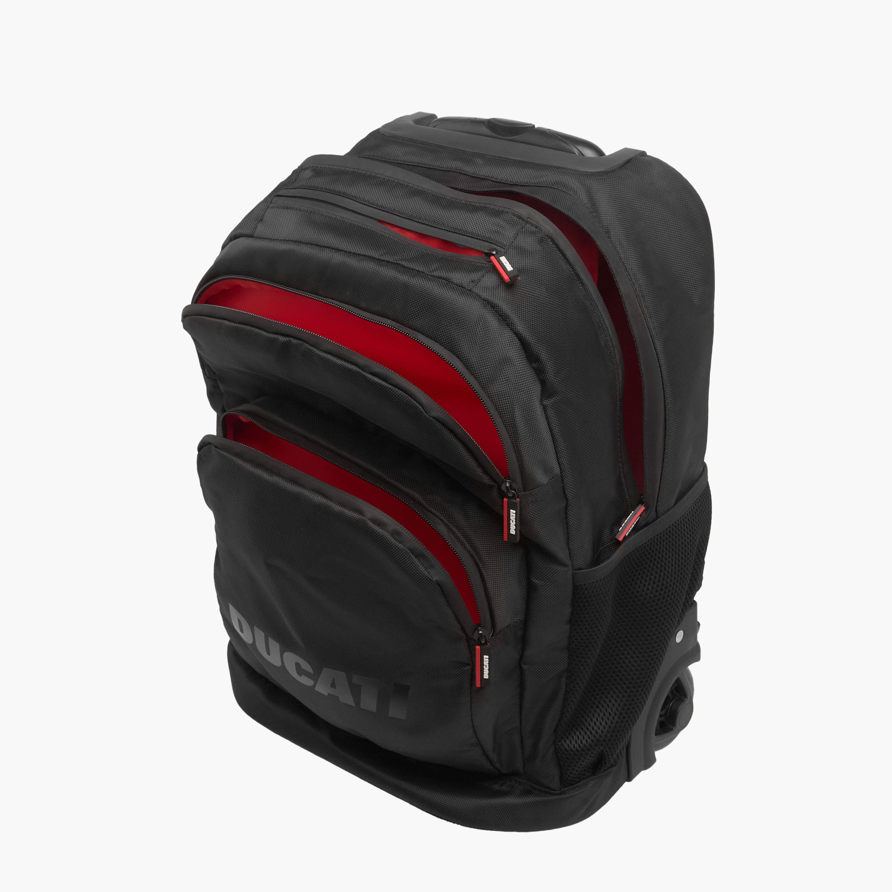 Ducati Logo Detail 18-inch Trolley Backpack with Retractable Handle - 34x19x46 cms-school-bagsandbackpacks-trolleybags-image-11