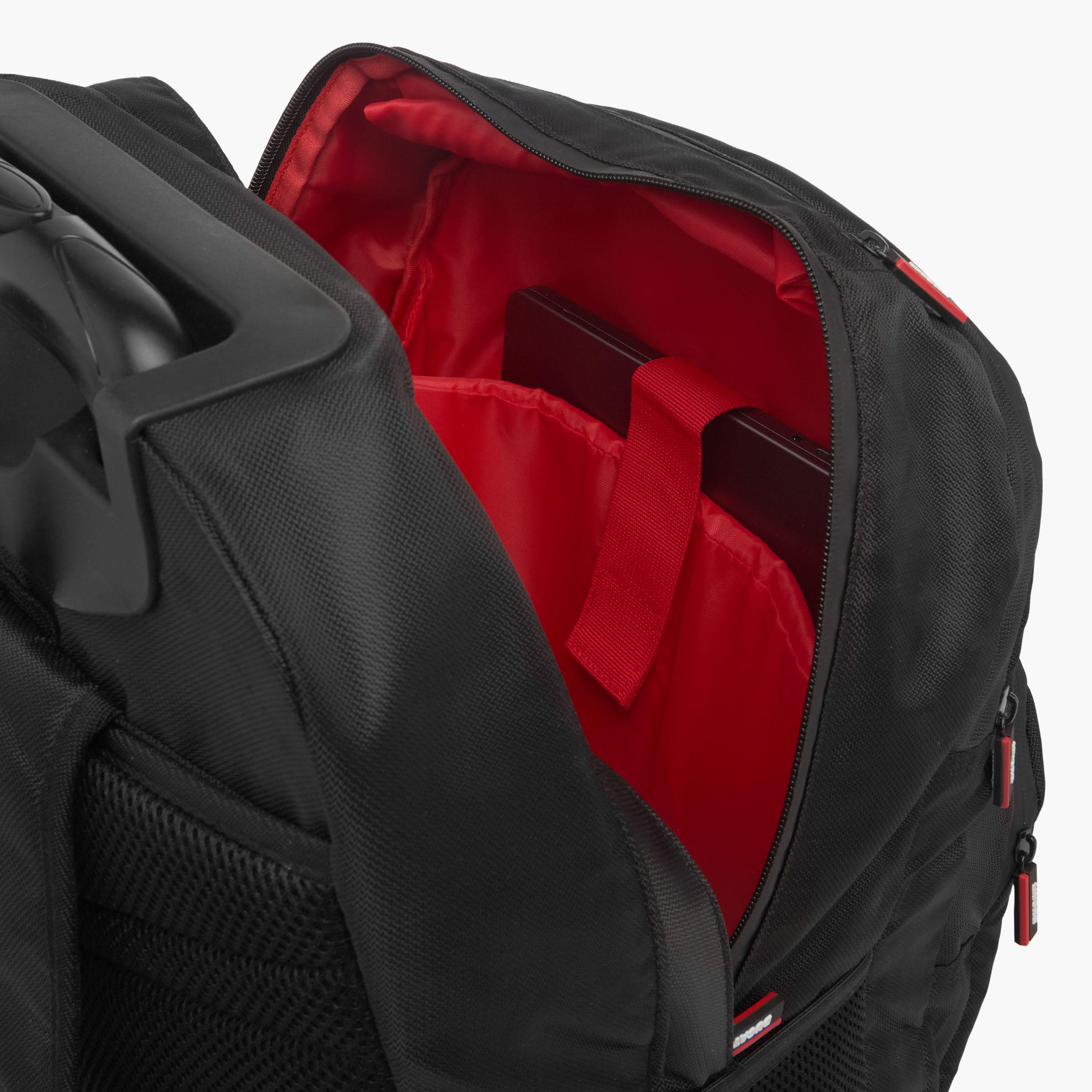 Ducati Logo Detail 18-inch Trolley Backpack with Retractable Handle - 34x19x46 cms-school-bagsandbackpacks-trolleybags-image-12