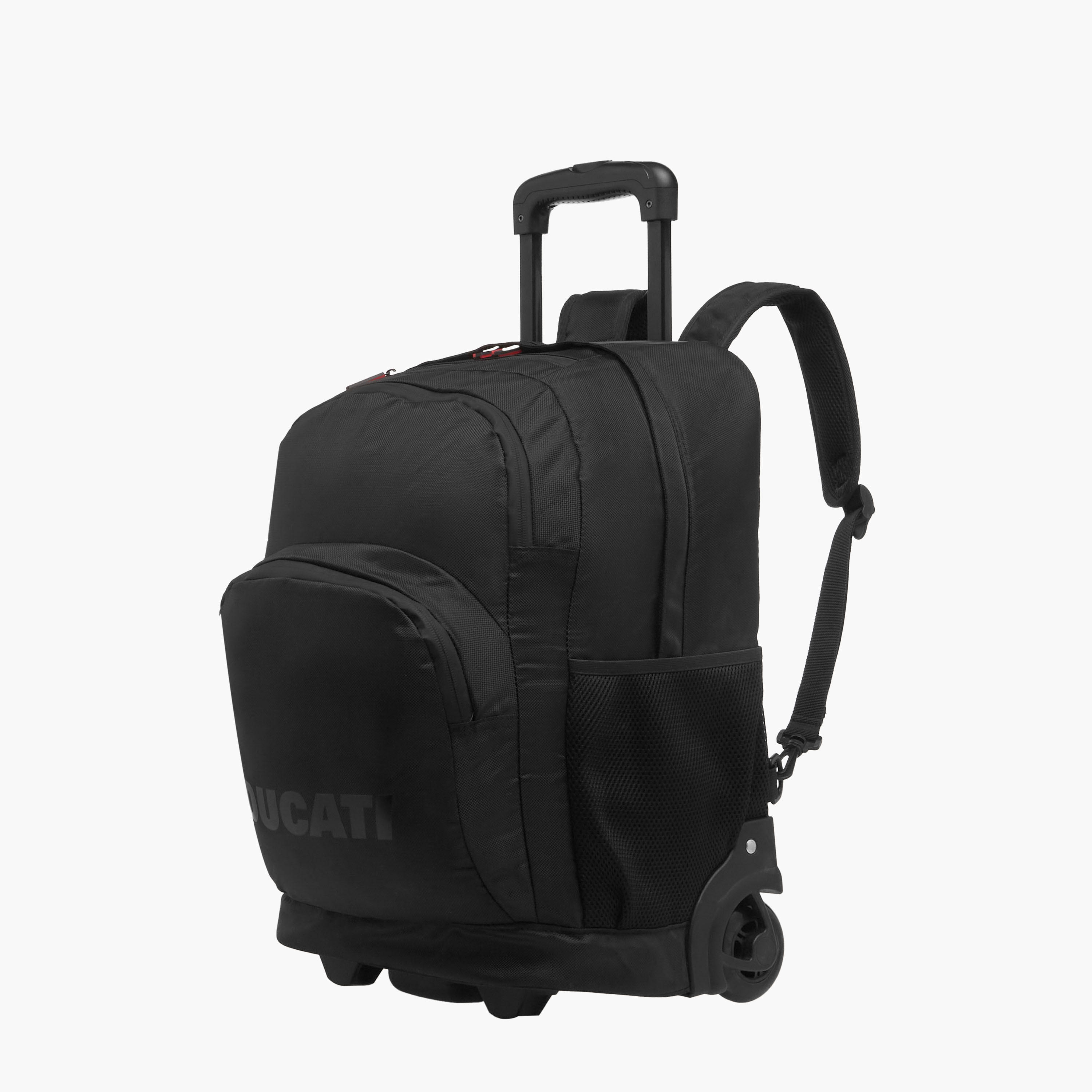 Ducati Logo Detail 18-inch Trolley Backpack with Retractable Handle - 34x19x46 cms-school-bagsandbackpacks-trolleybags-image-3