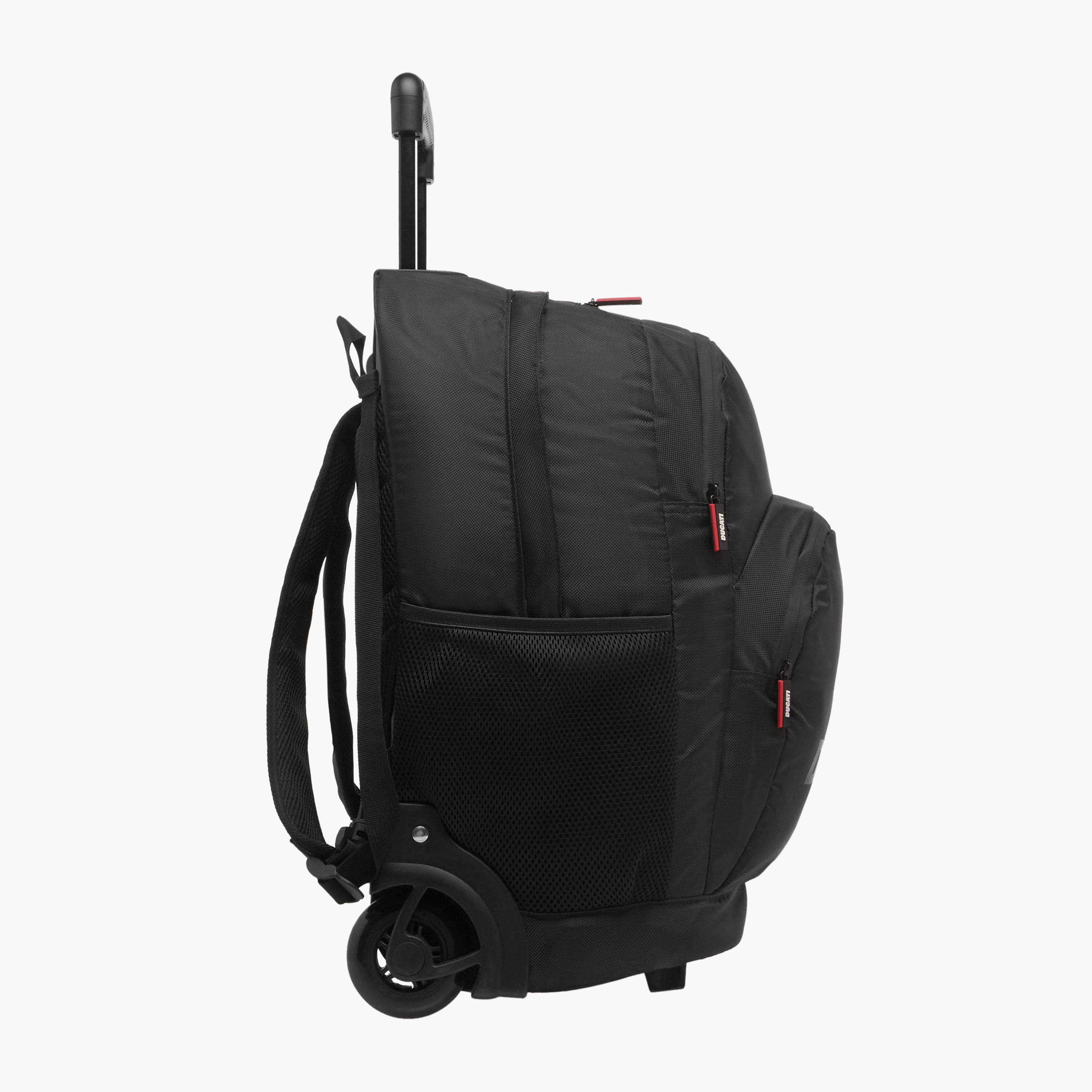 Ducati Logo Detail 18-inch Trolley Backpack with Retractable Handle - 34x19x46 cms-school-bagsandbackpacks-trolleybags-image-5