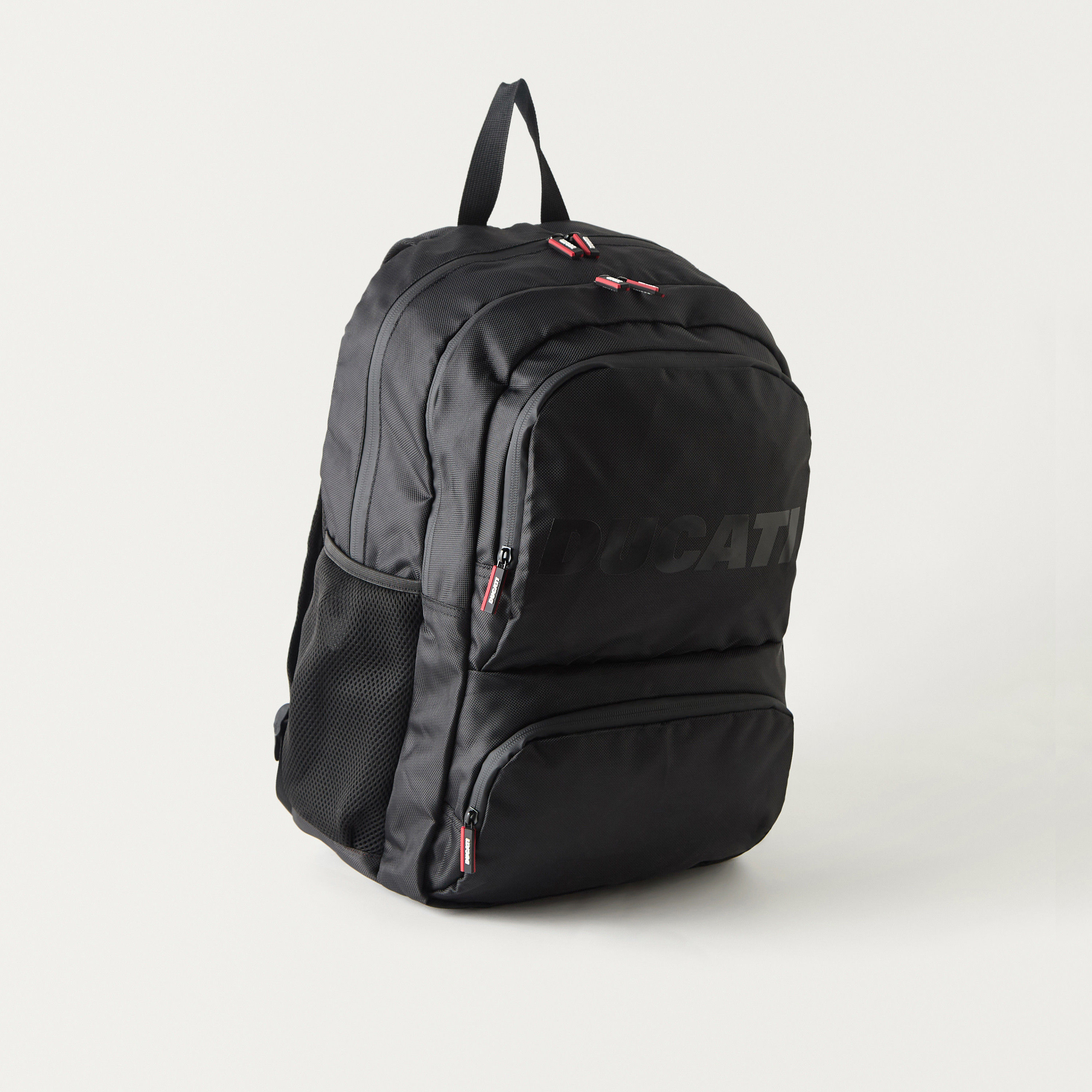 Ducati Logo Print 18 Inch Backpack with Adjustable Shoulder Straps and Zip Closure - 34x14x45 cms-school-bagsandbackpacks-backpacks-image-1