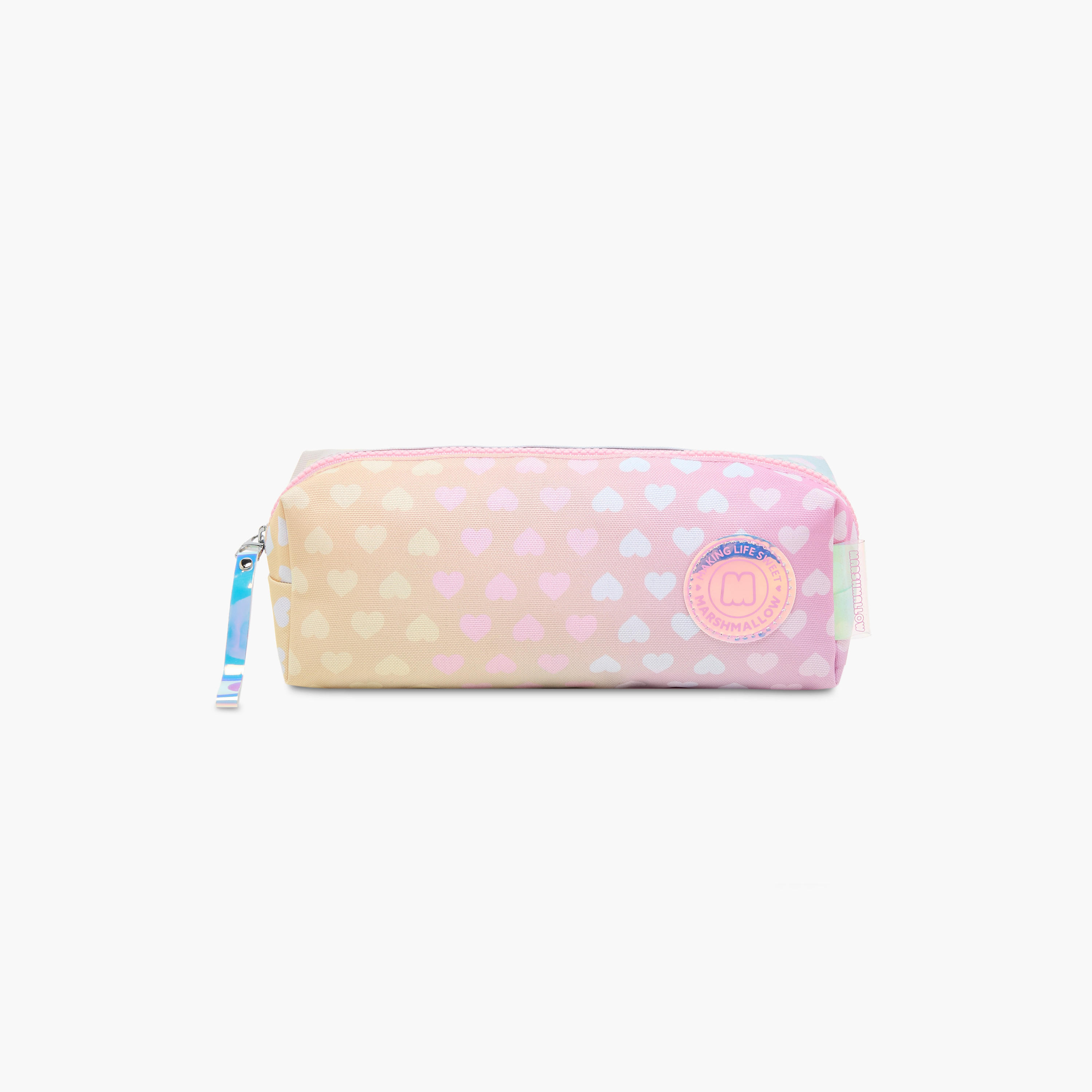 مقلمة بسحاب إغلاق وطبعات مصبوغة من مارشميلو-school-stationery-pencilcases-image-1