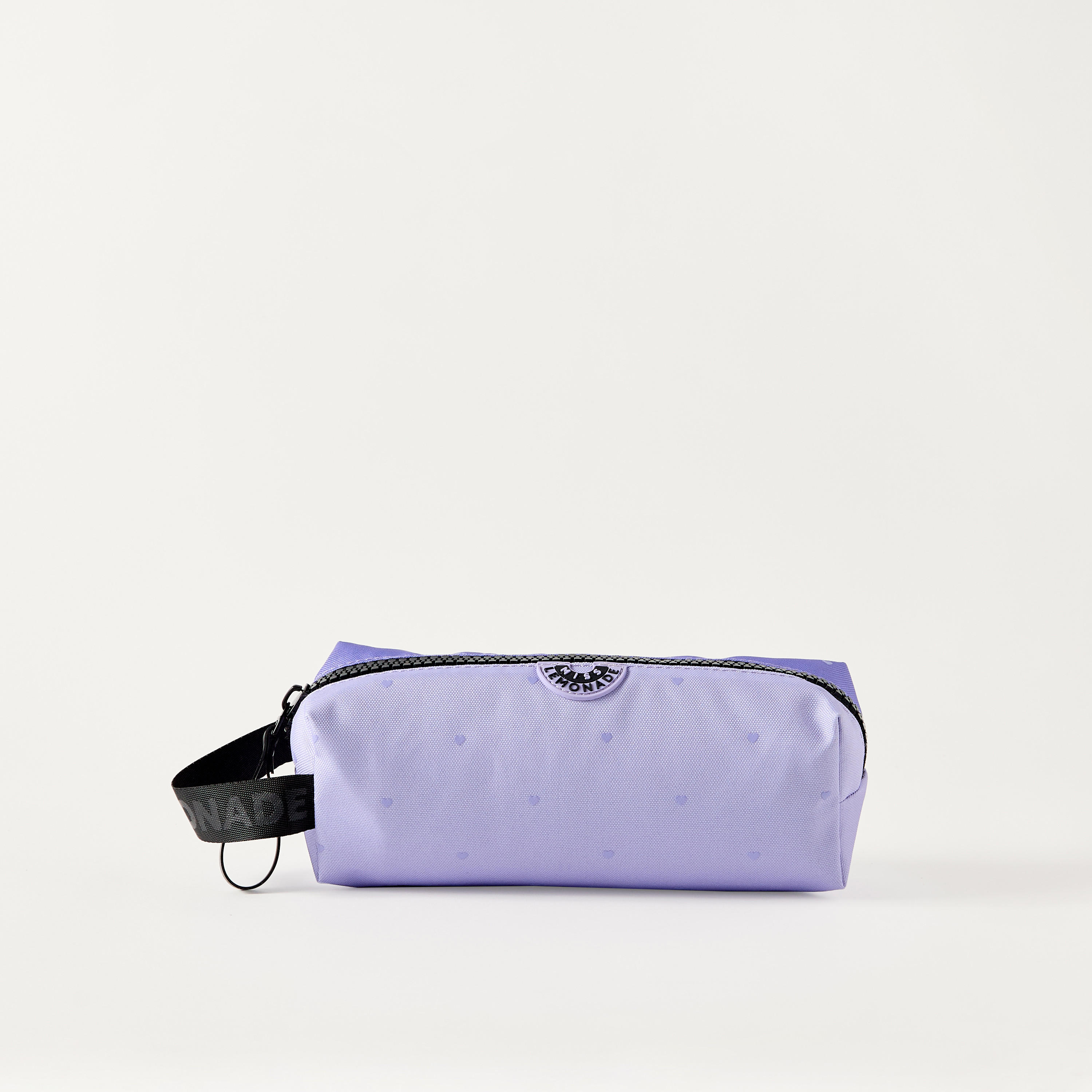 MISS LEMONADE All-Over Heart Print Pencil Pouch with Zip Closure-school-stationery-pencilcases-image-1