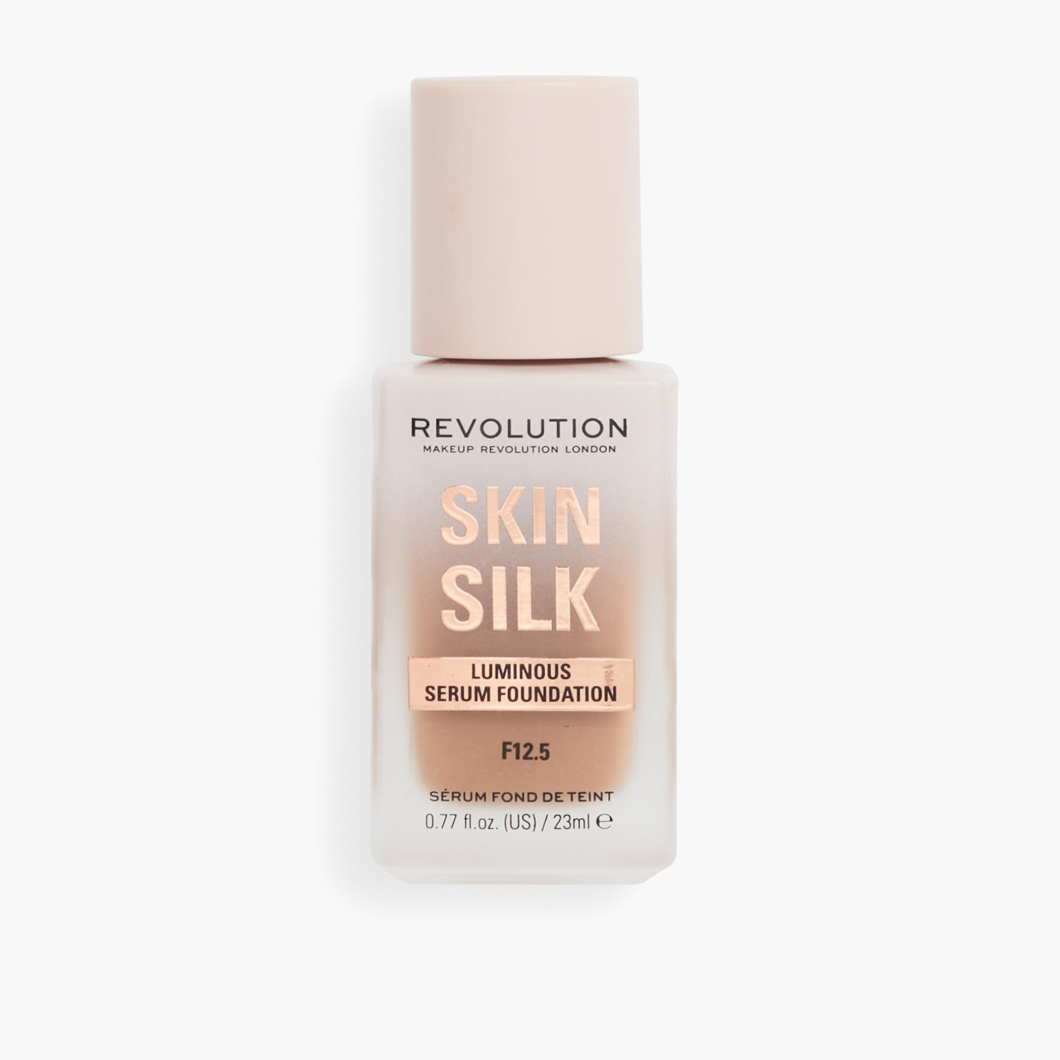 كريم أساس سيروم لامع سكين سيلك من ميك أب ريفوليوشن - 23 مل-beautyandpersonalcare-makeup-face-foundations-image-1