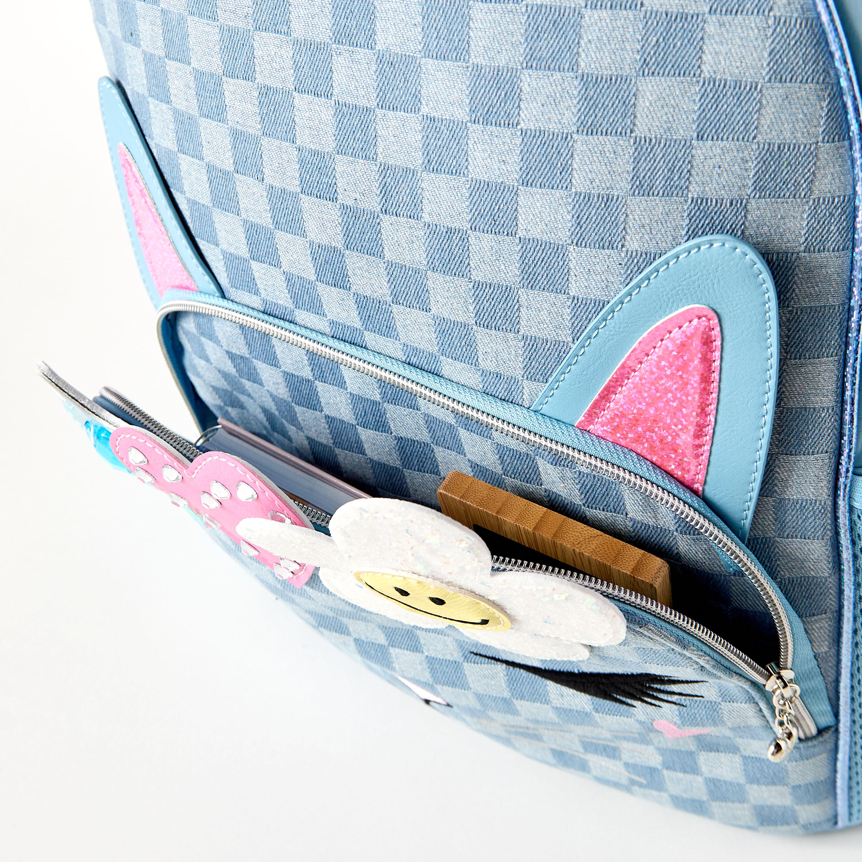 شنطة ظهر 16 بوصة بحمالات قابلة للتعديل وزخارف  من ماست - 16x12x4 سم-school-bagsandbackpacks-backpacks-image-7