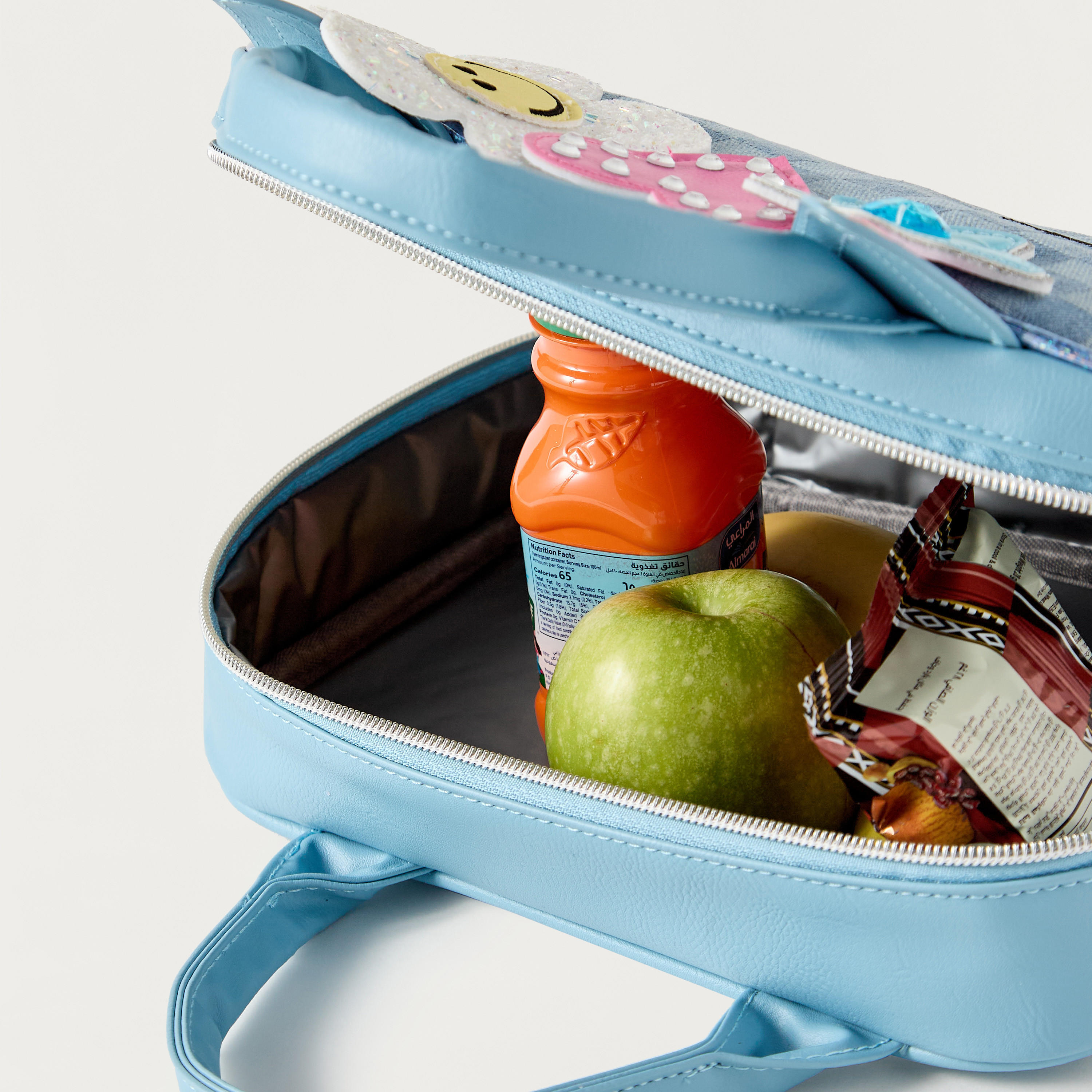 OMG Cat Ear Applique Lunch Bag with Handles and Zip Closure-school-lunchessentials-lunchbags-image-4
