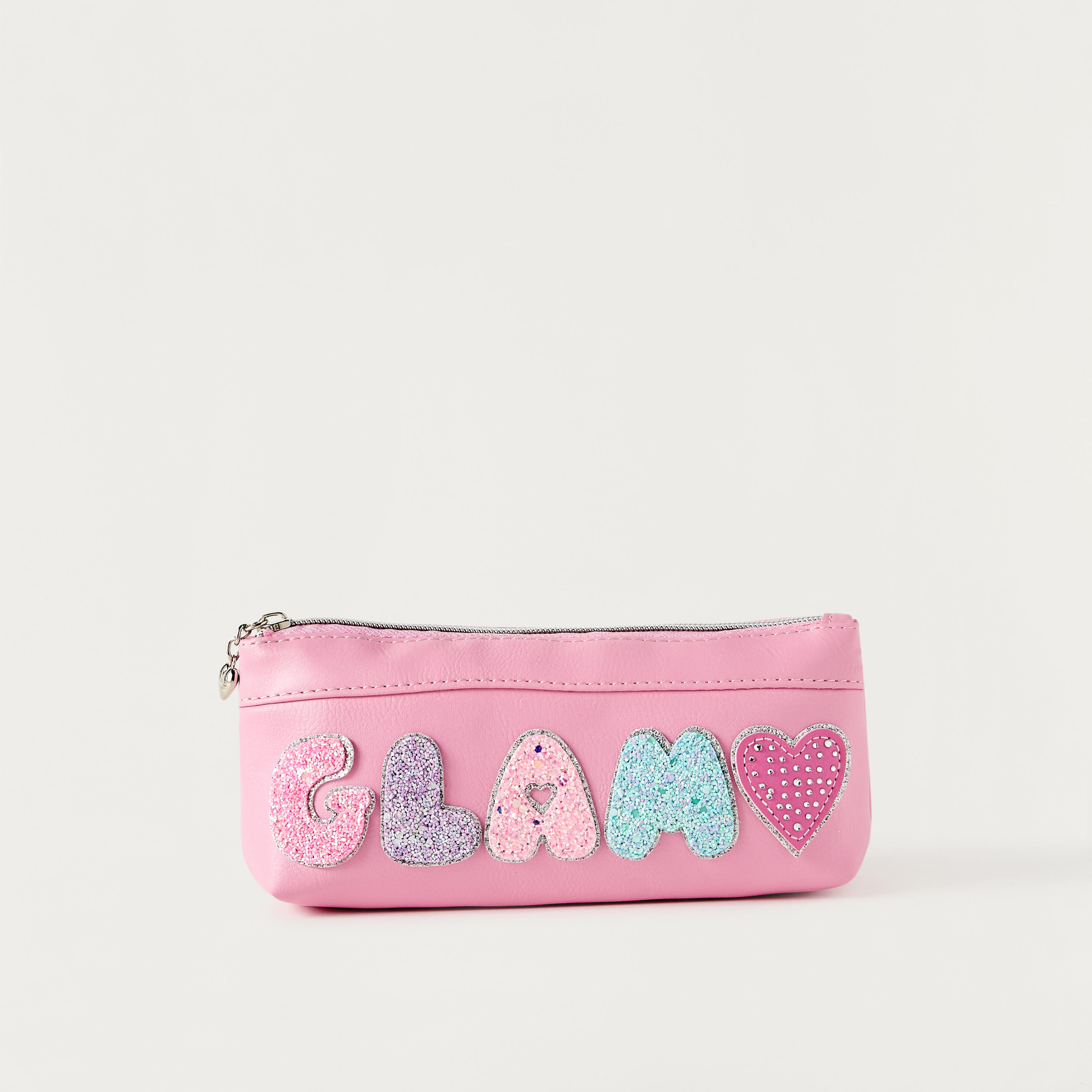 مقلمة بسحاب إغلاق وتفاصيل زخارف من أو إم جي-school-stationery-pencilcases-image-1