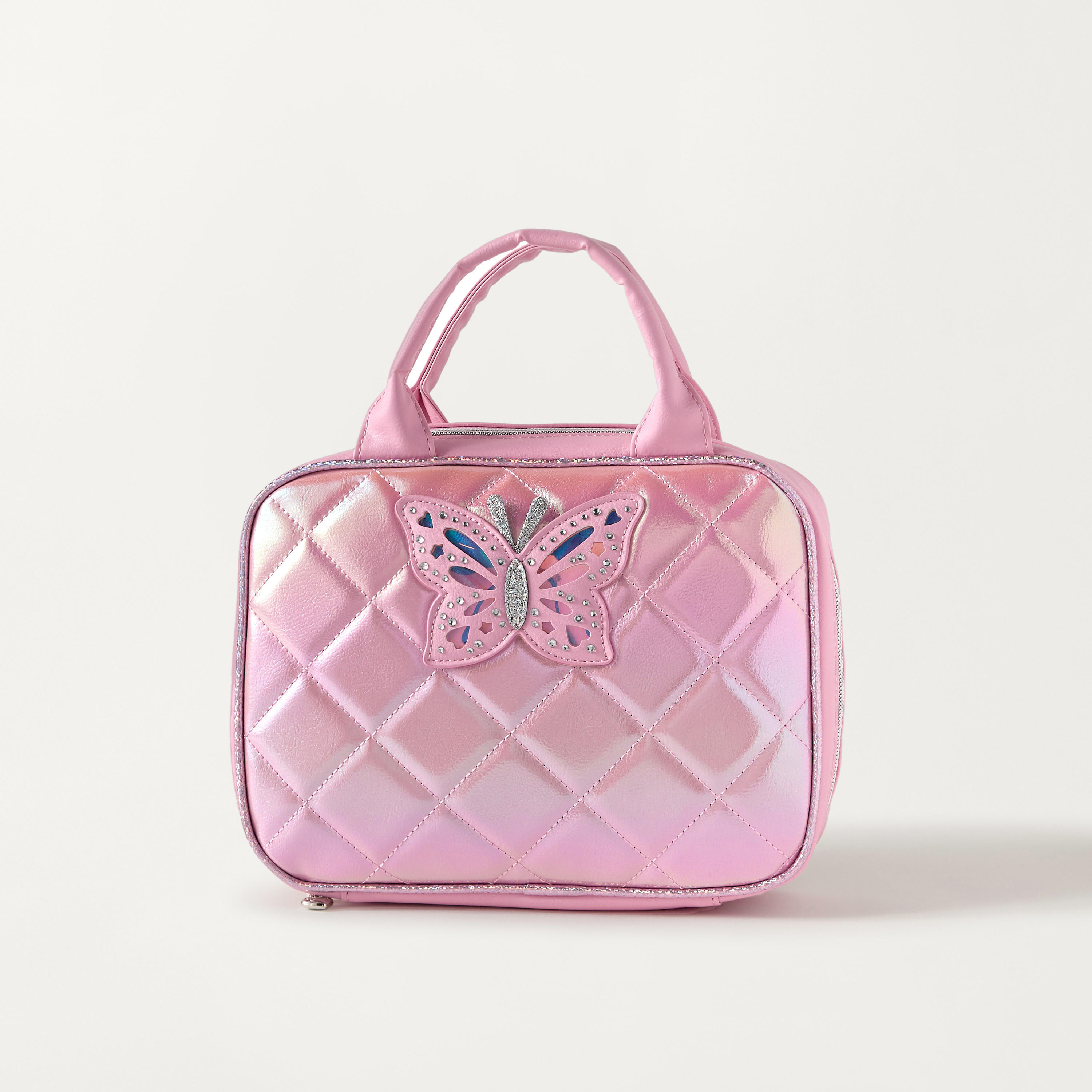شنطة غداء بسحاب إغلاق وزخارف فراشة من أو إم جي-school-lunchessentials-lunchbags-image-1