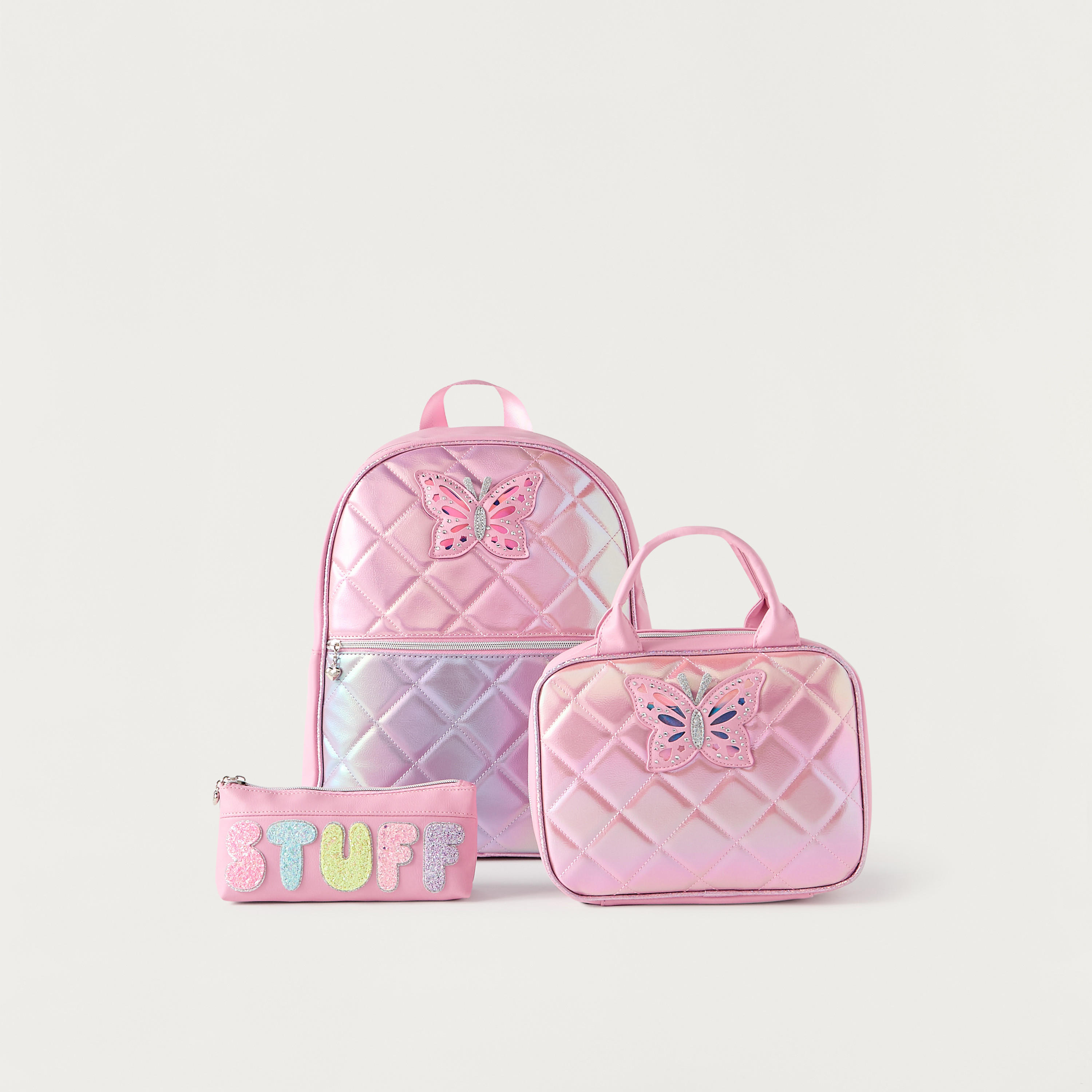 OMG Applique Detail Pencil Pouch with Zip Closure-school-stationery-pencilcases-image-5