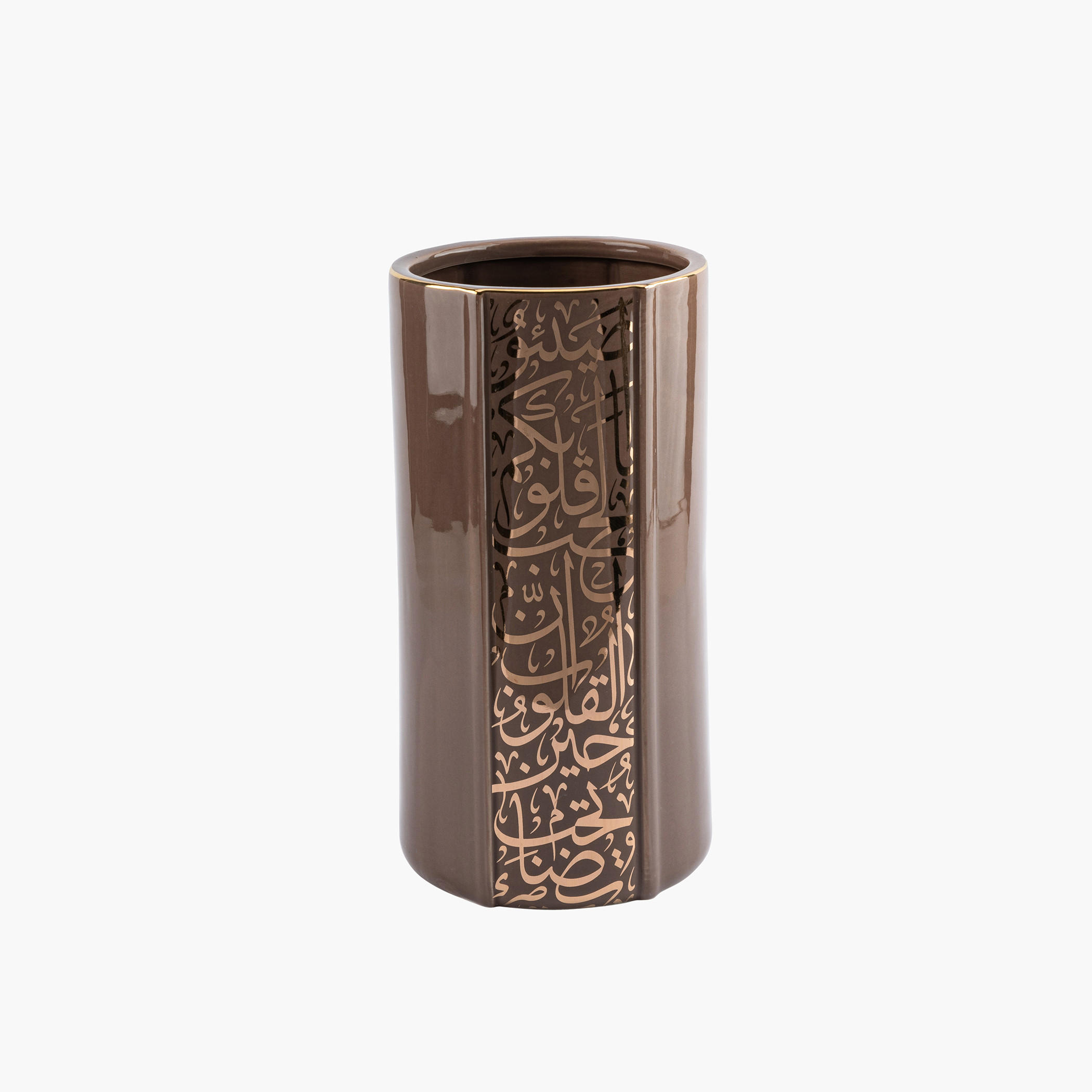 مزهرية ديكور بورسلان بطبعات نور من أوتانتيك - 13x13x25 سم-household-decor-vasesandbowls-image-2