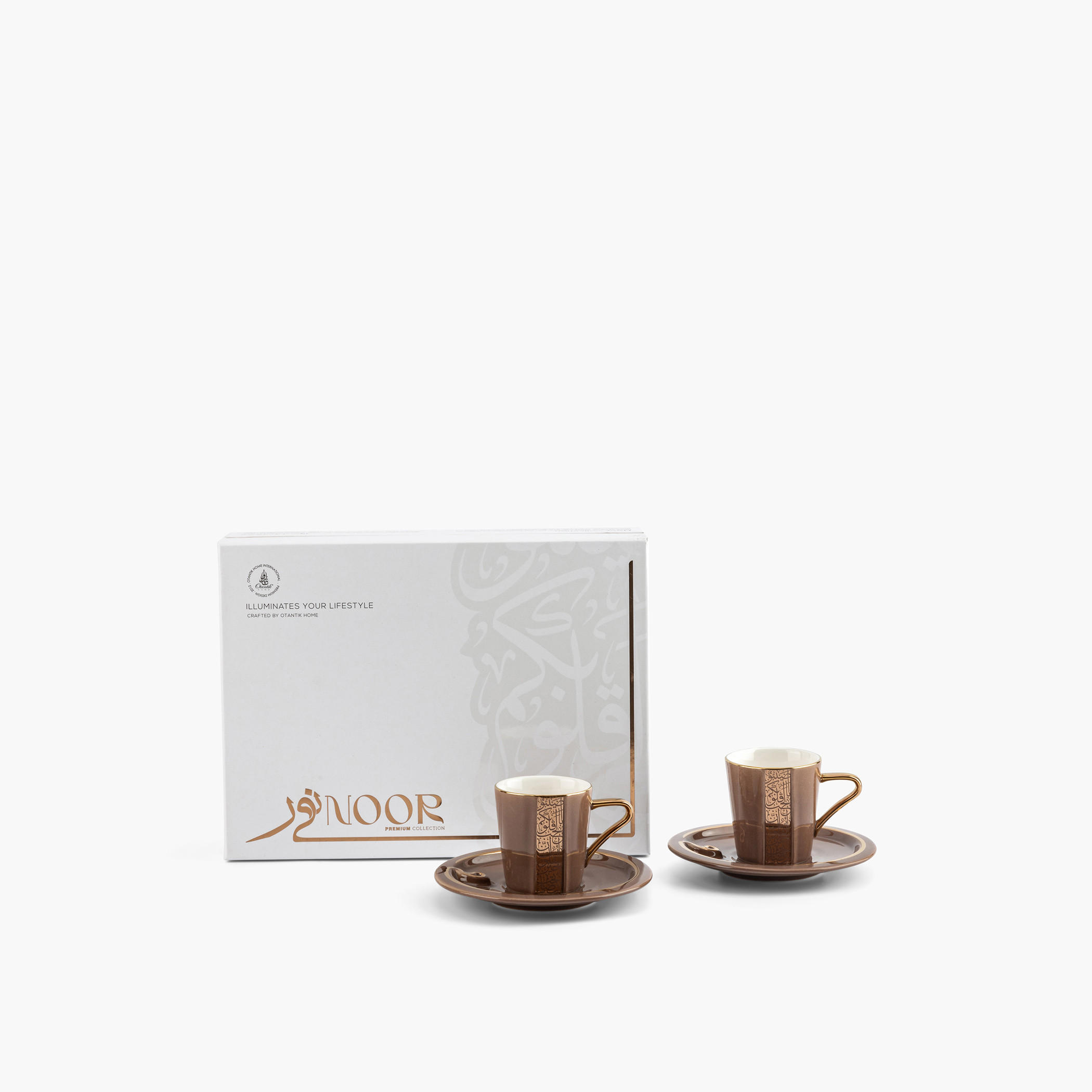 Otantik Nour 6-Piece Printed Porcelain Cup and Saucer Set - 80 ml-household-dining-teaandcoffee-teaandcoffeesets-image-3