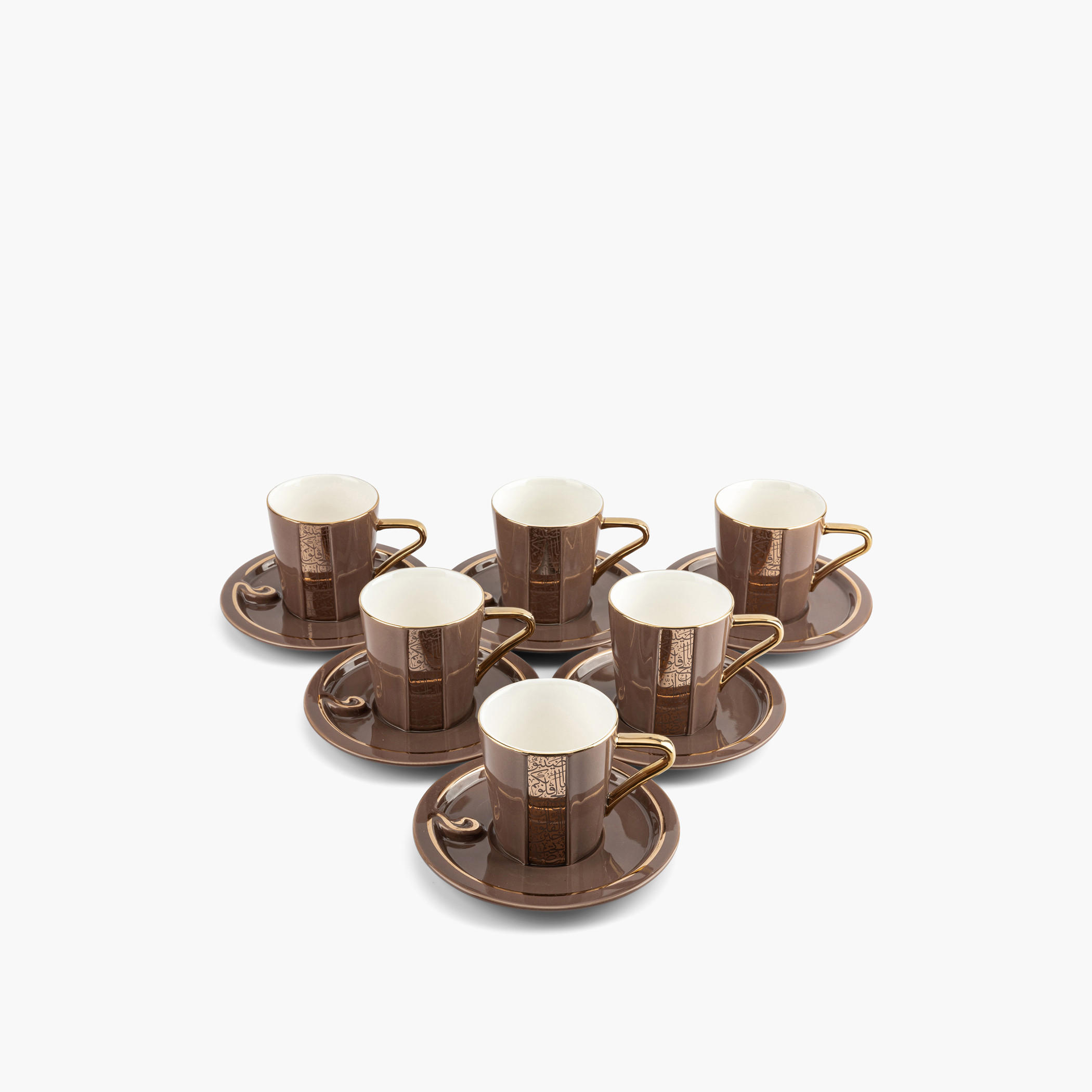 Otantik Nour 12-Piece Printed Porcelain Cup and Saucer Set - 200 ml-household-dining-teaandcoffee-teaandcoffeesets-image-2