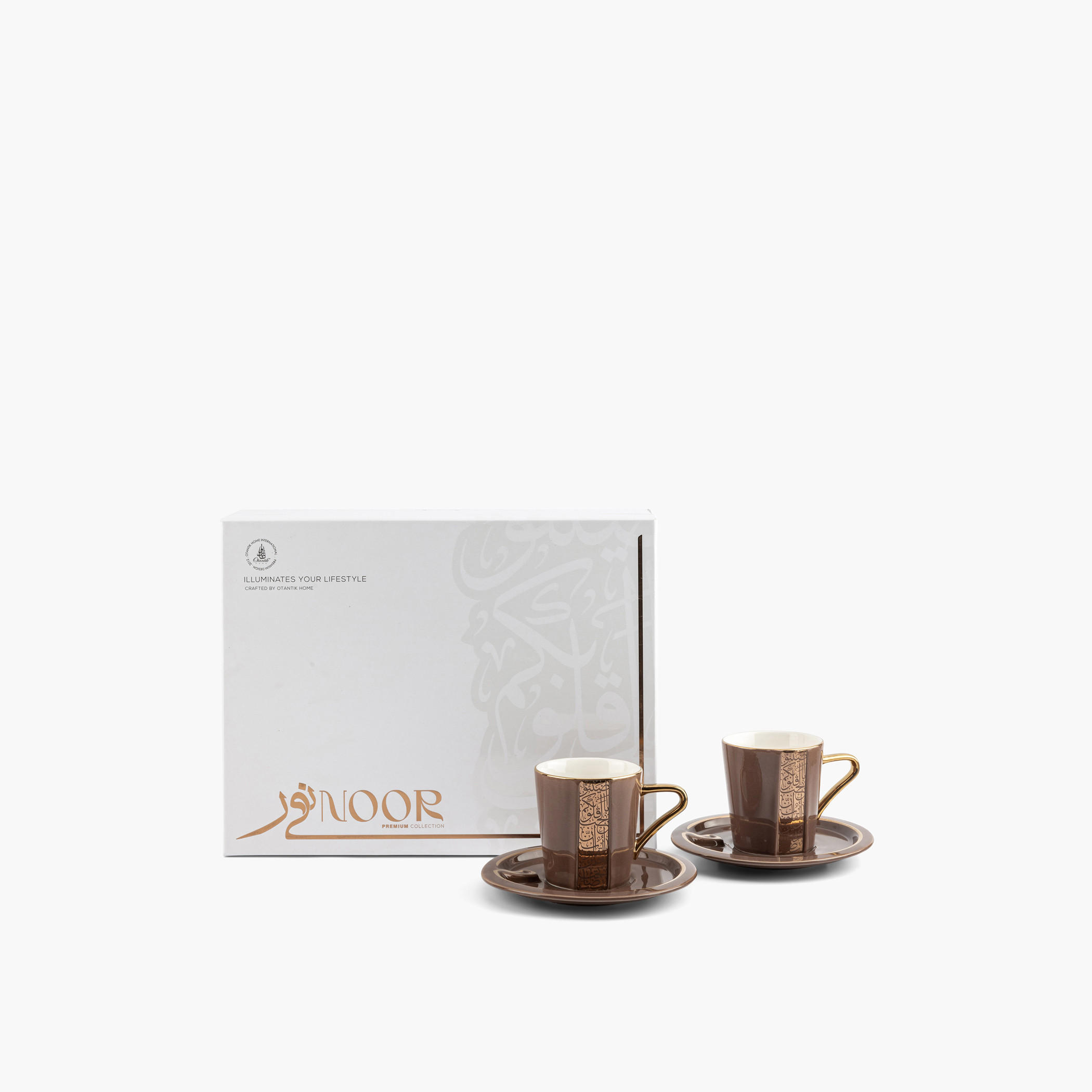 Otantik Nour 12-Piece Printed Porcelain Cup and Saucer Set - 200 ml-household-dining-teaandcoffee-teaandcoffeesets-image-3