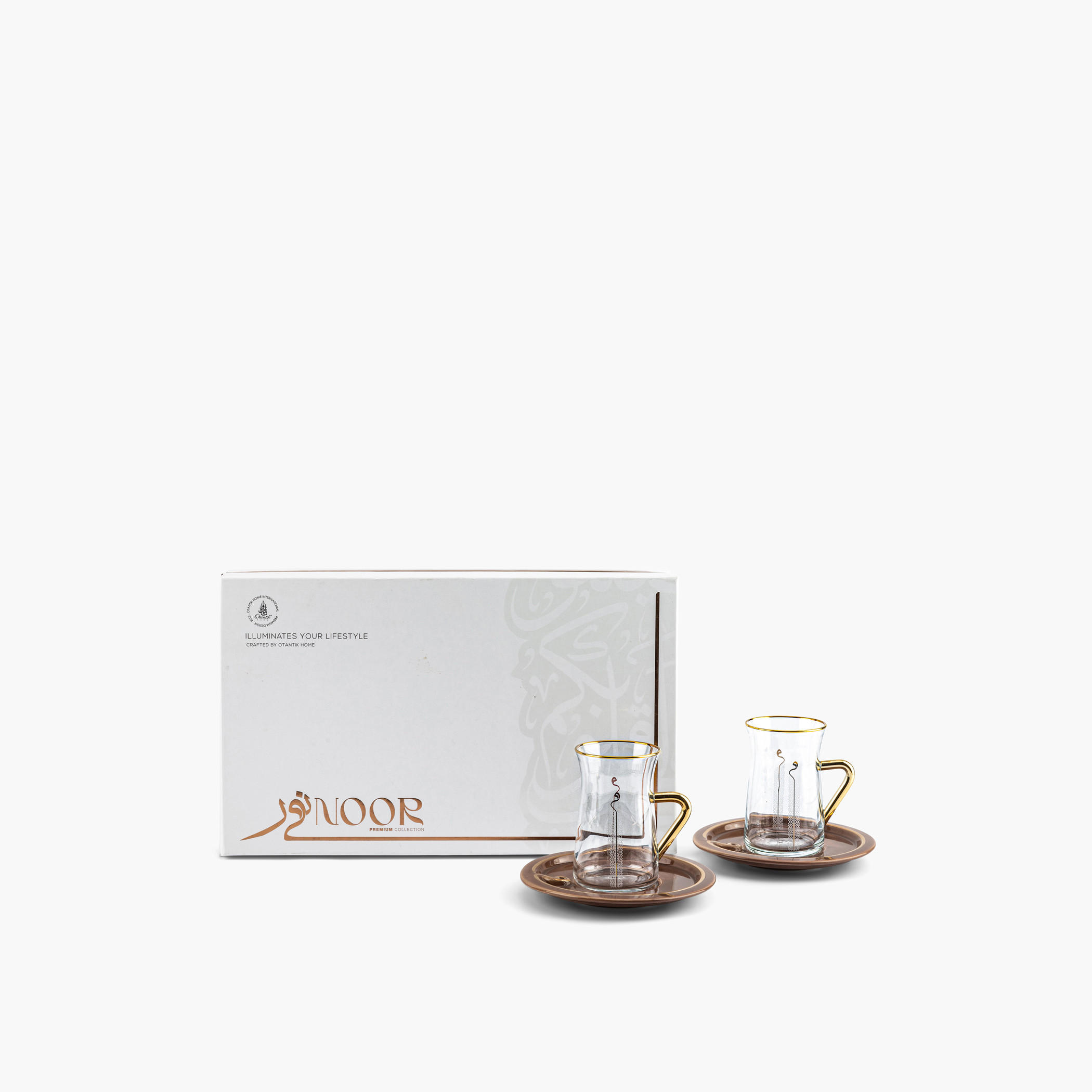 Otantik Nour 6-Piece Printed Porcelain Cup and Saucer Set - 150 ml-household-dining-teaandcoffee-teaandcoffeesets-image-3