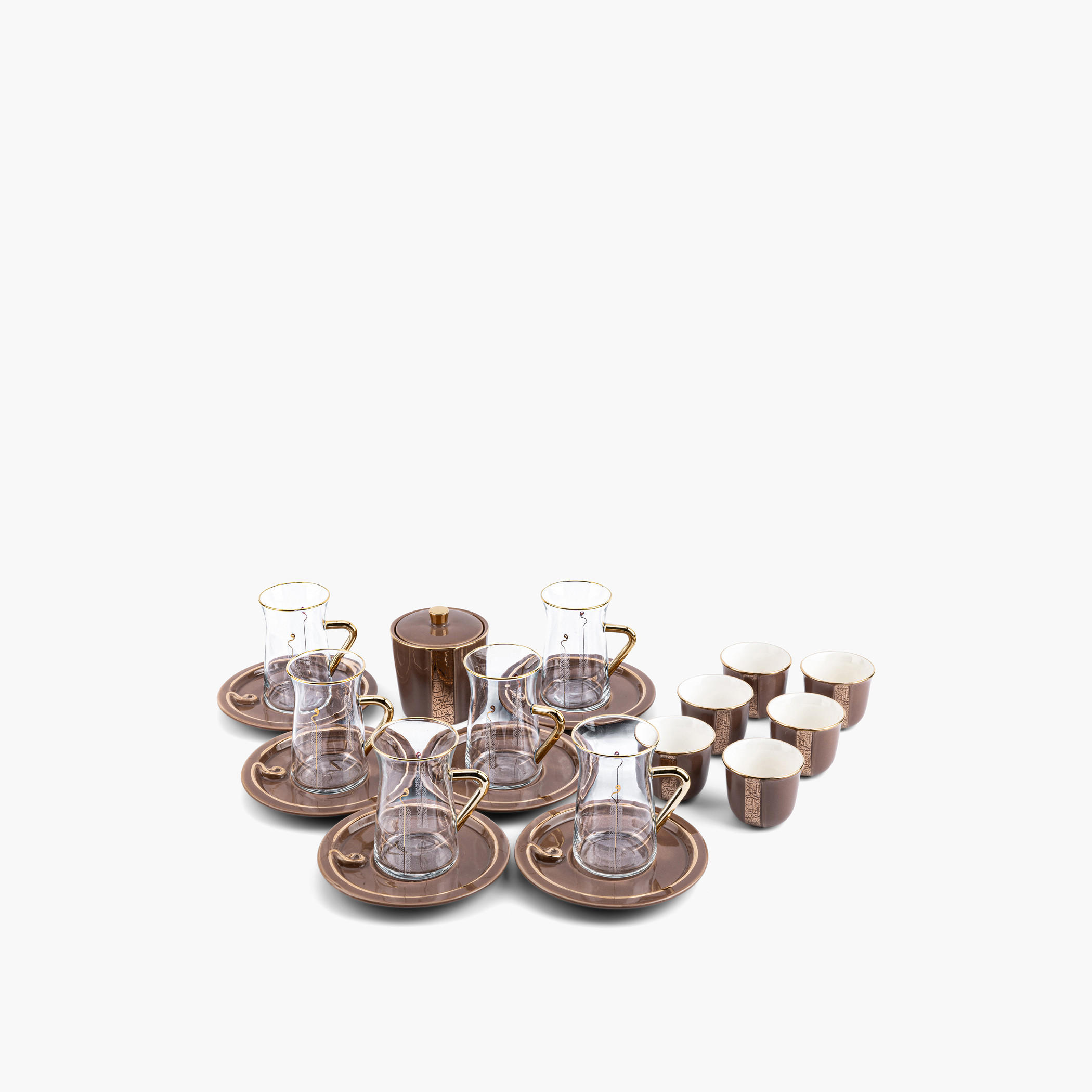Otantik Nour 19-Piece Printed Porcelain Tea Set-household-dining-teaandcoffee-teaandcoffeesets-image-2