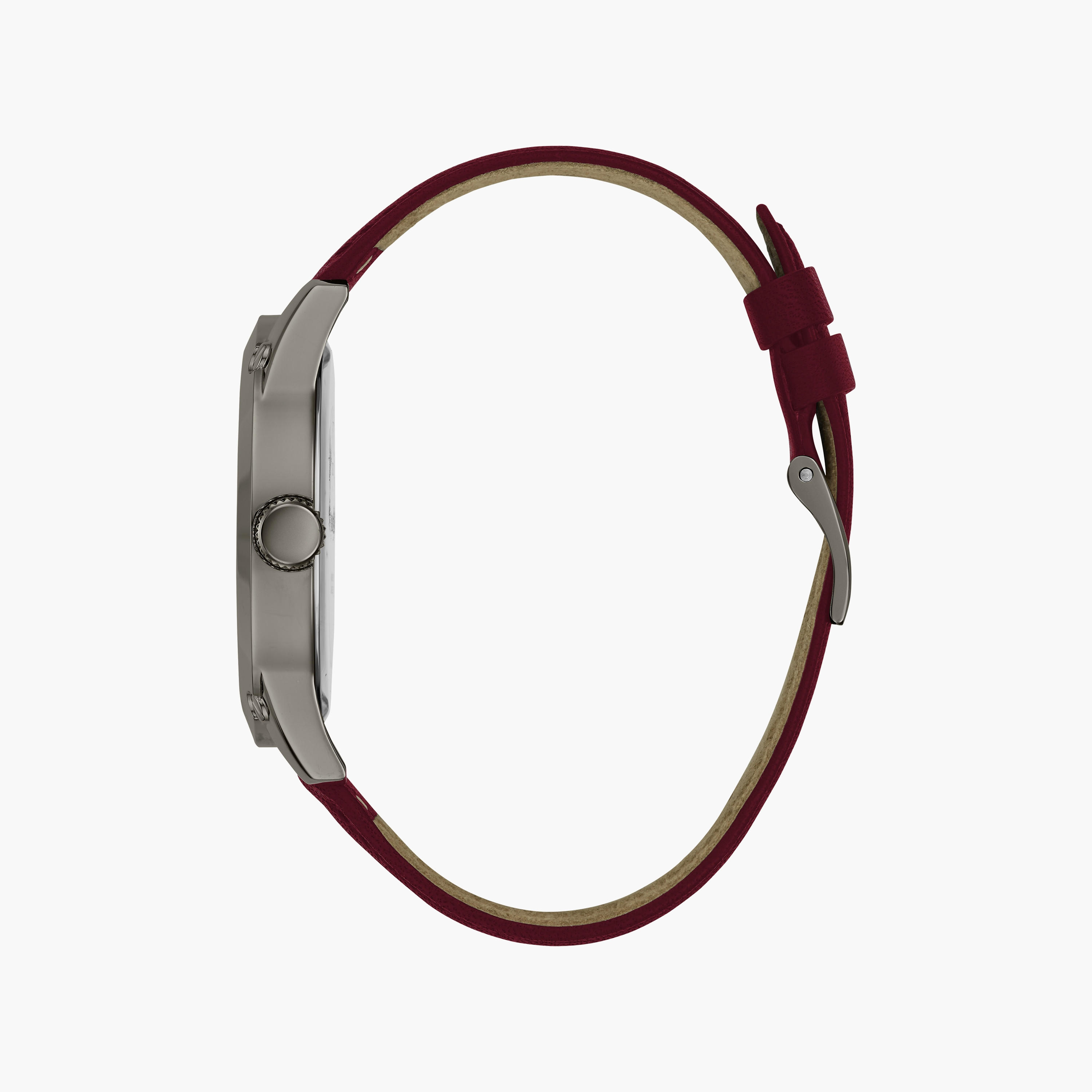 ساعة ذات انالوج من جيس بسوار جلدي باللون الاحمر للرجال | GW0628G4-men-watchesandjewellery-watches-image-2